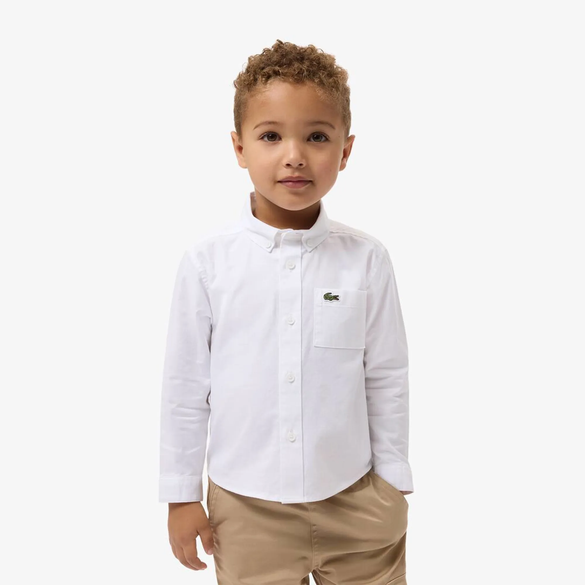 Lacoste Oxford Breast Pocket Shirt - White