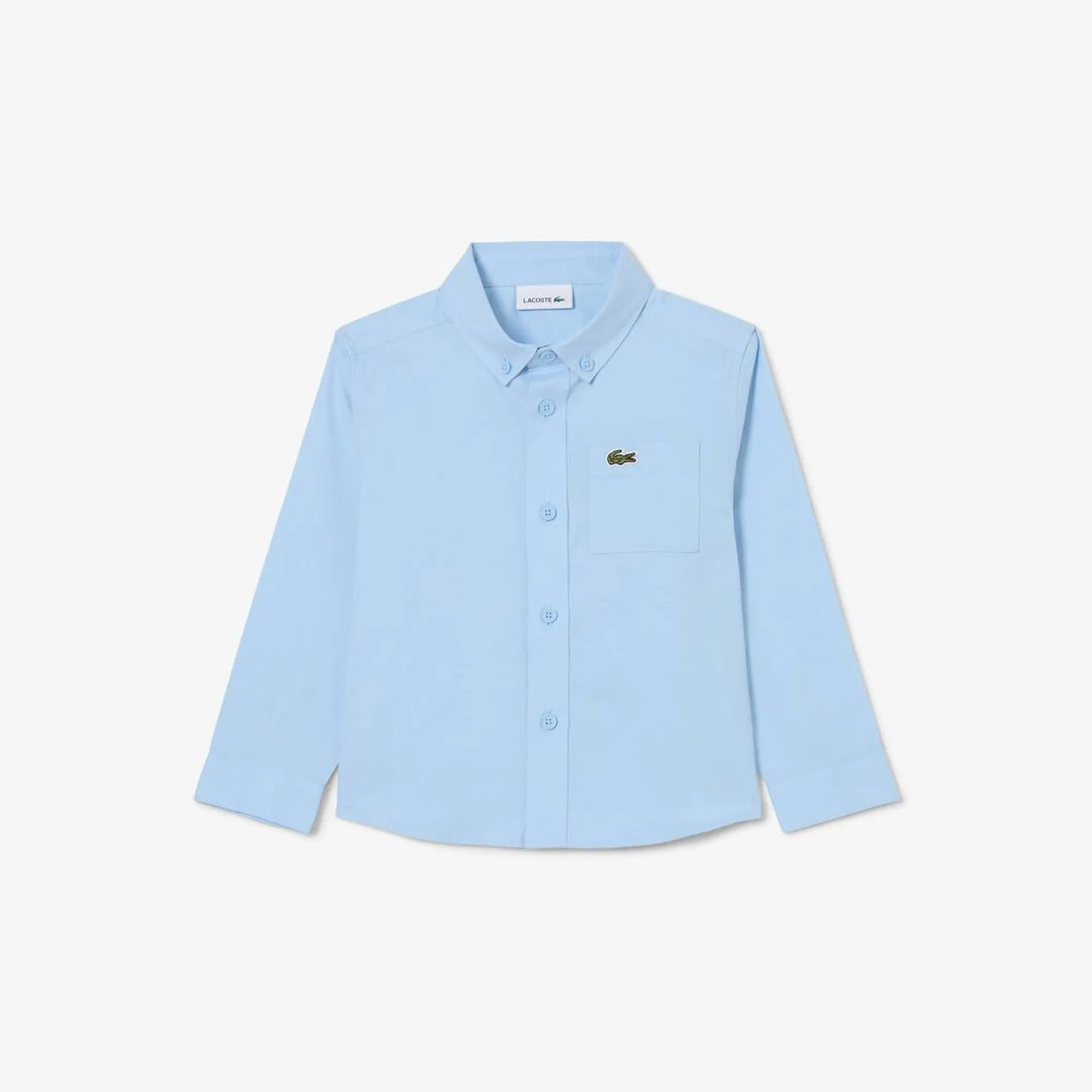 Lacoste Oxford Breast Pocket Shirt - Pale Blue