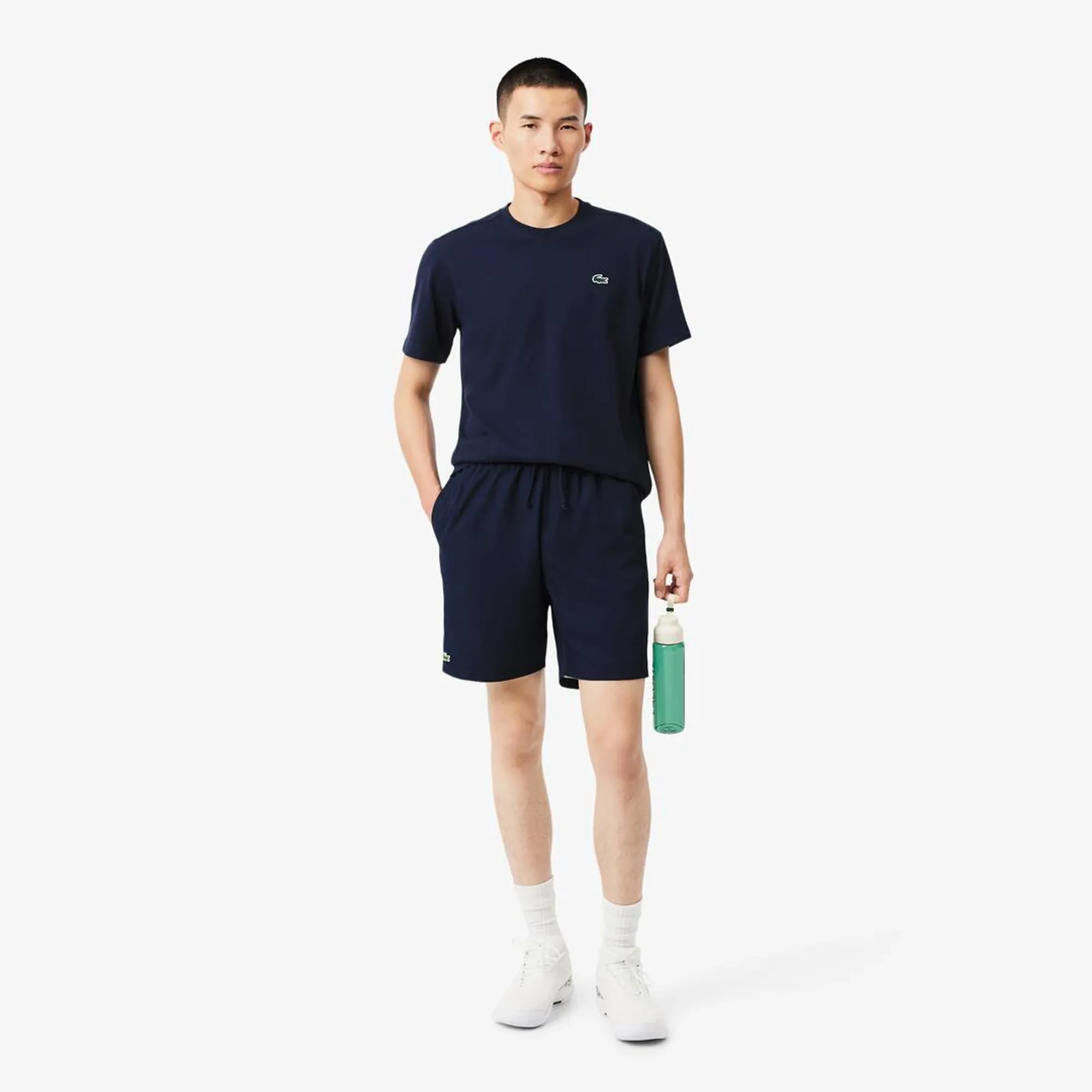 Lacoste Lightweight Diamond Taffeta Sport Shorts - Midnight Blue