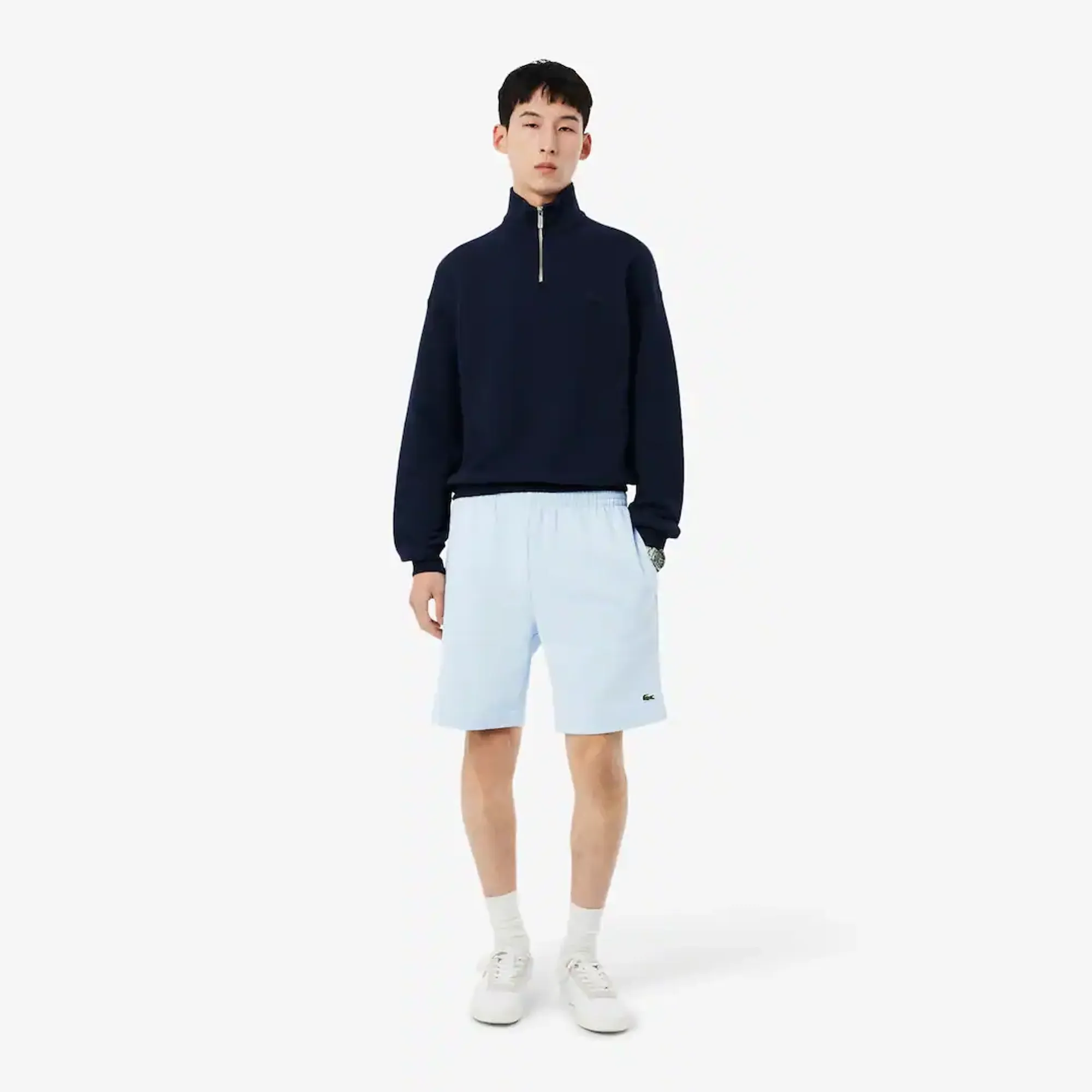 Lacoste Regular Fit Fleece Shorts - Midnight Blue