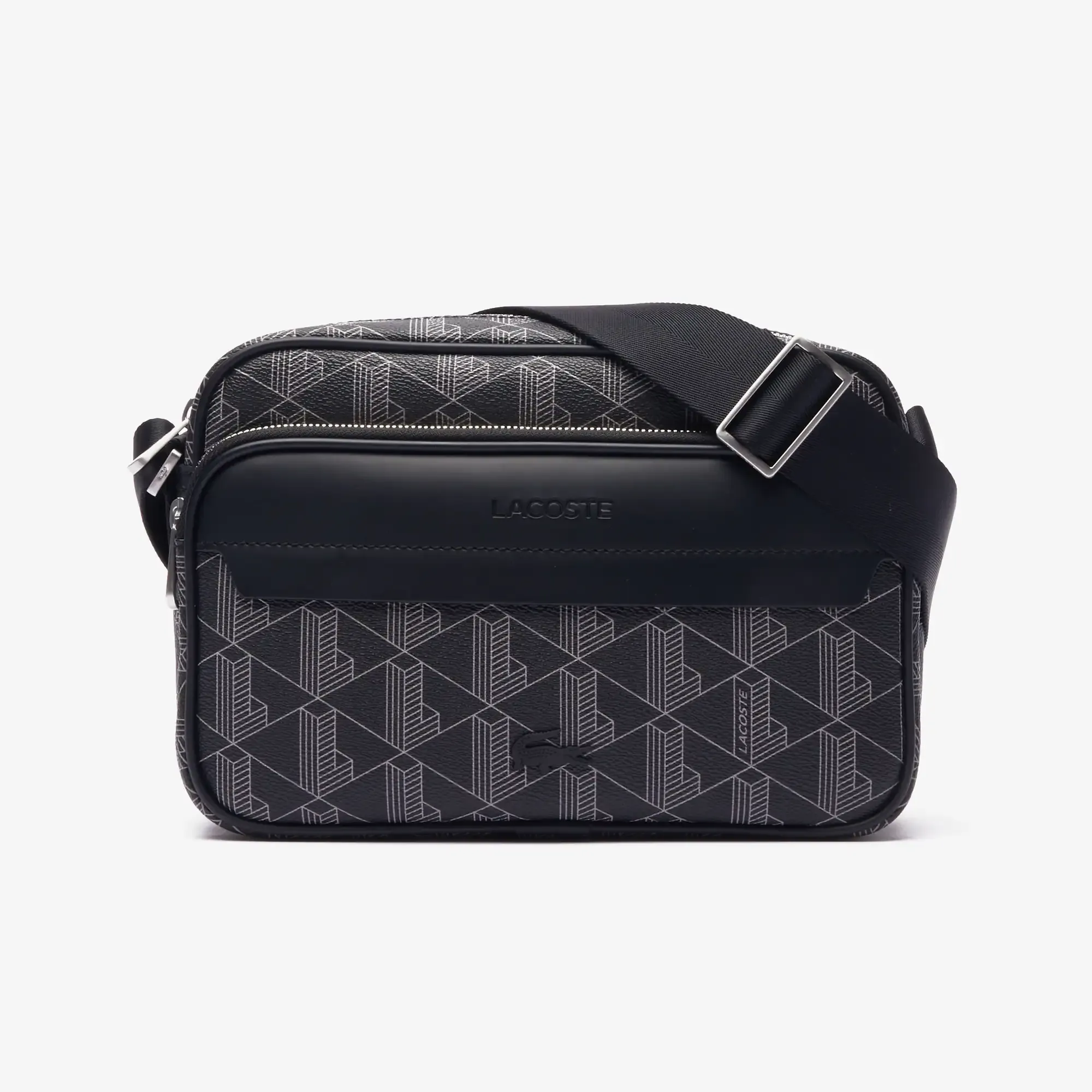 Lacoste The Blend Shoulder Bag - Monogram Noir Gris