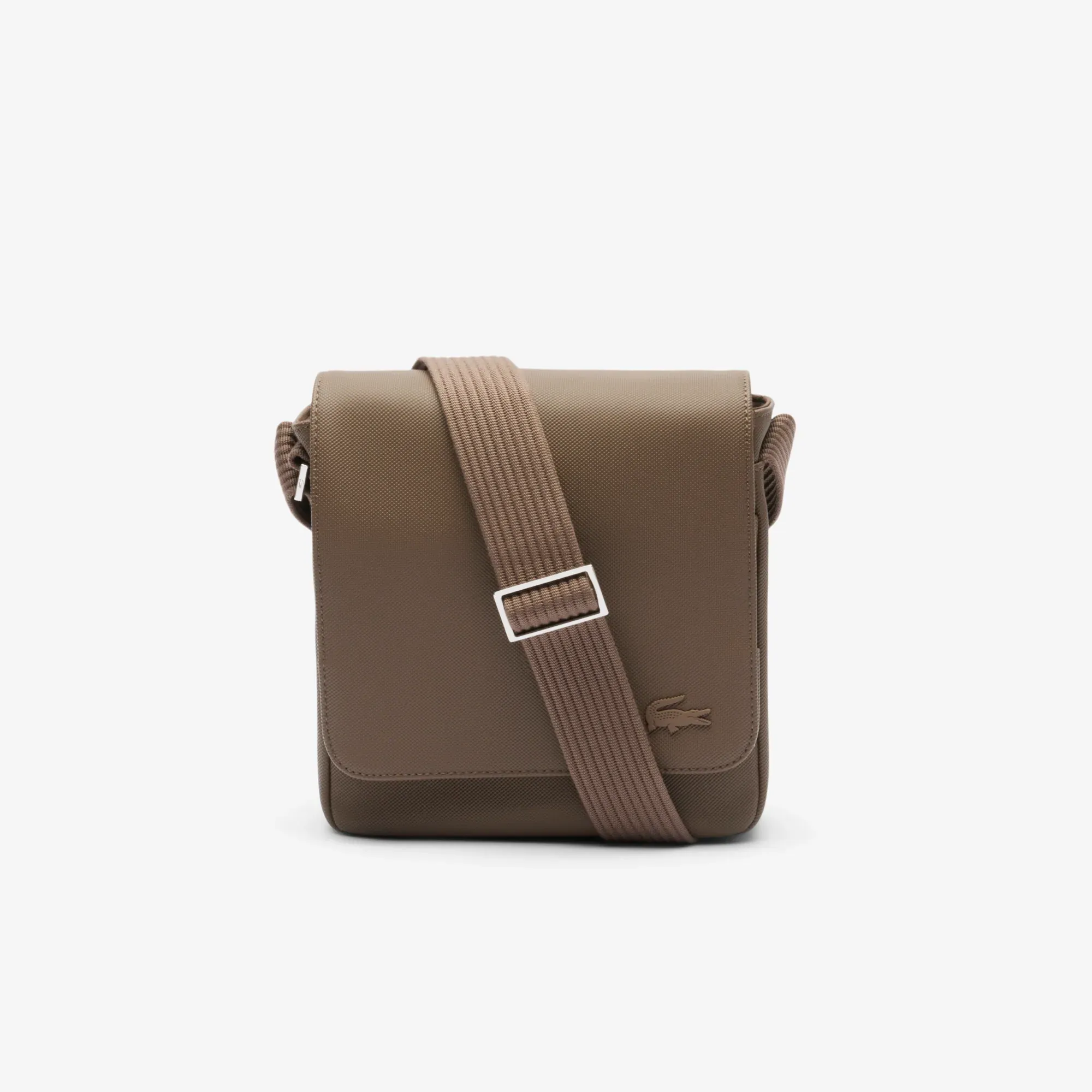 Lacoste Men's Classic Flap Close Shoulder Bag - Morel