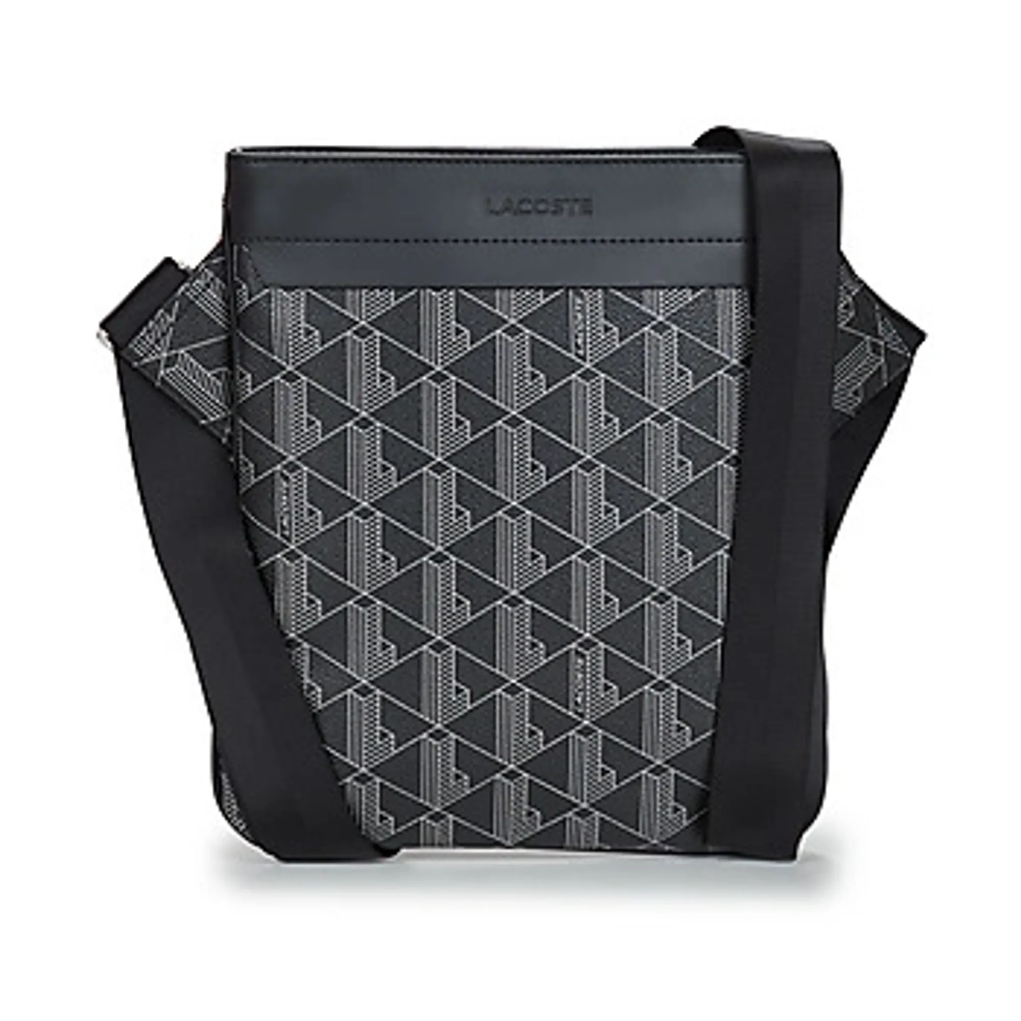 Lacoste The Blend Slimline Satchel - Monogram Noir Gris