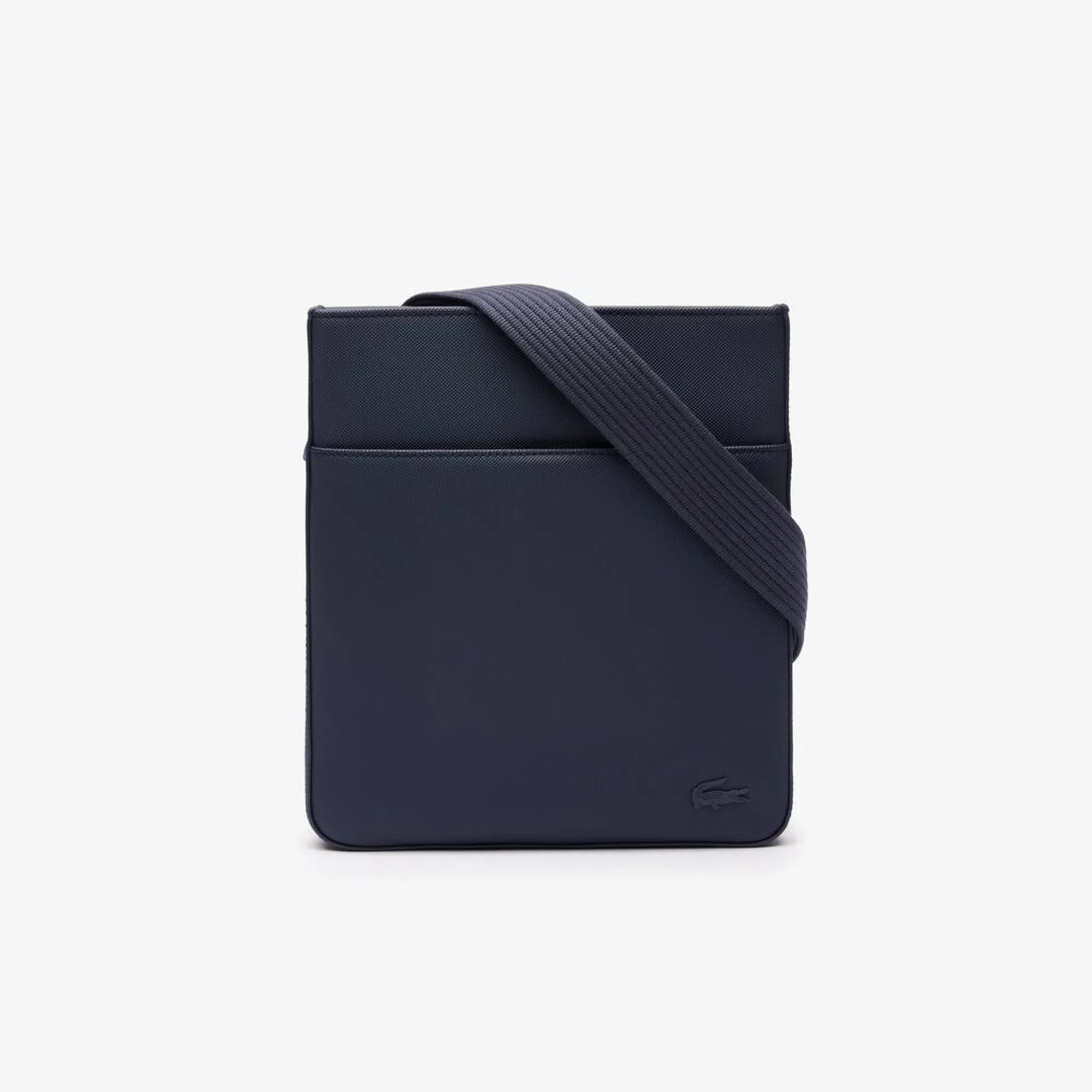 Lacoste Men’s Classic Flat Satchel - Navy