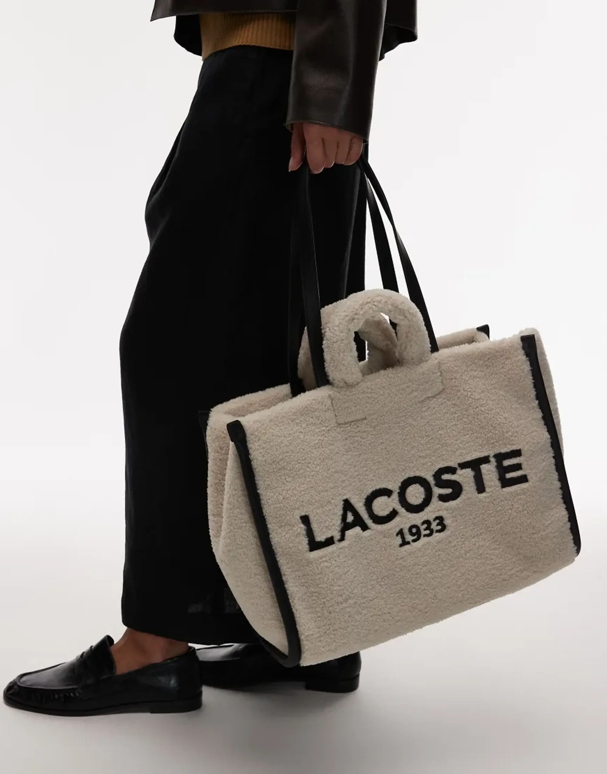 Lacoste Lars Heritage Tote - Natural Black