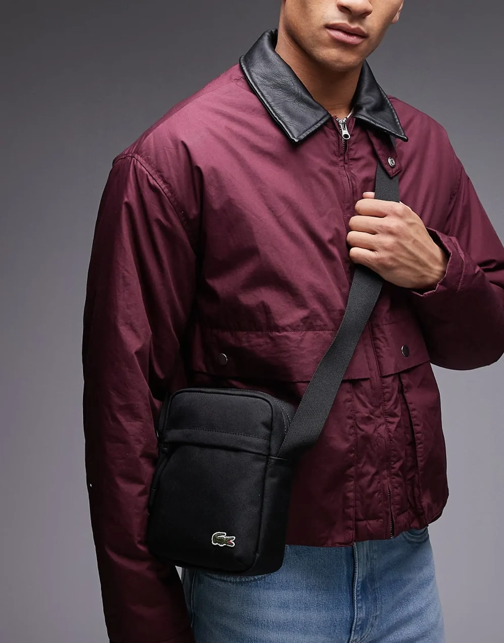 Lacoste Neocroc Shoulder Bag - Black