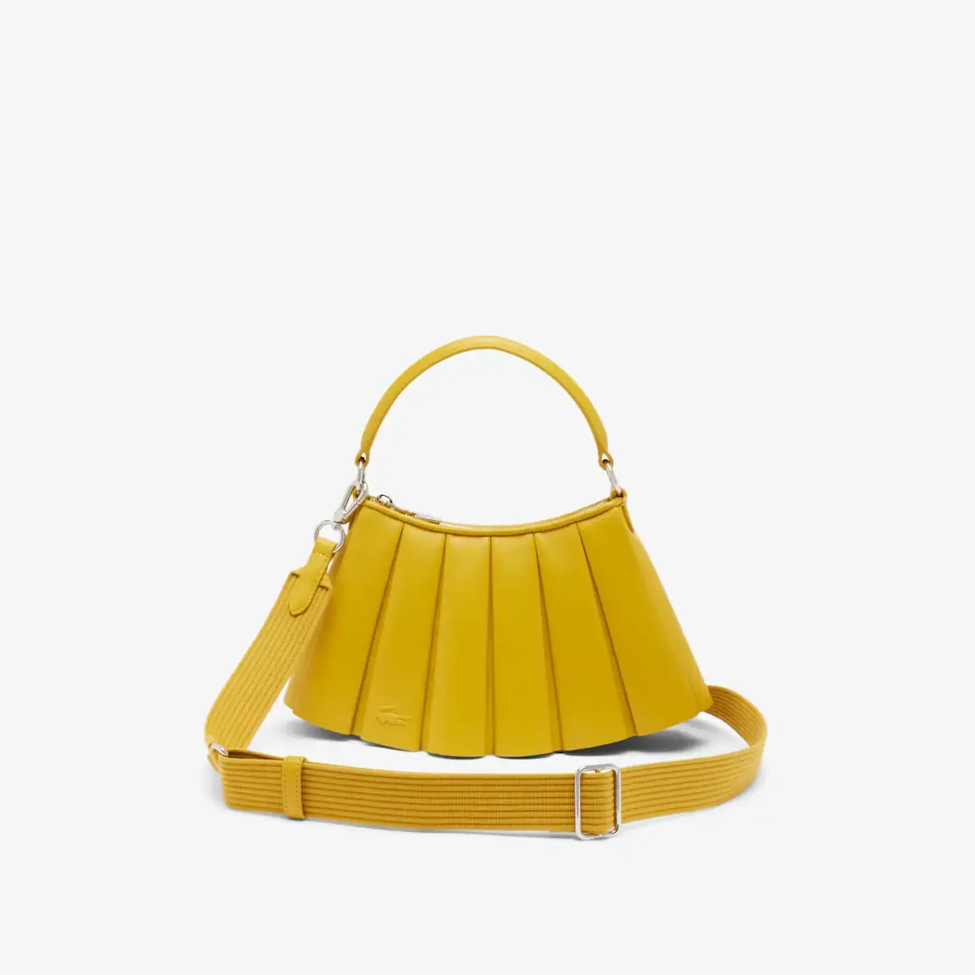 Lacoste Small Lenglen Leather Bag - Honey