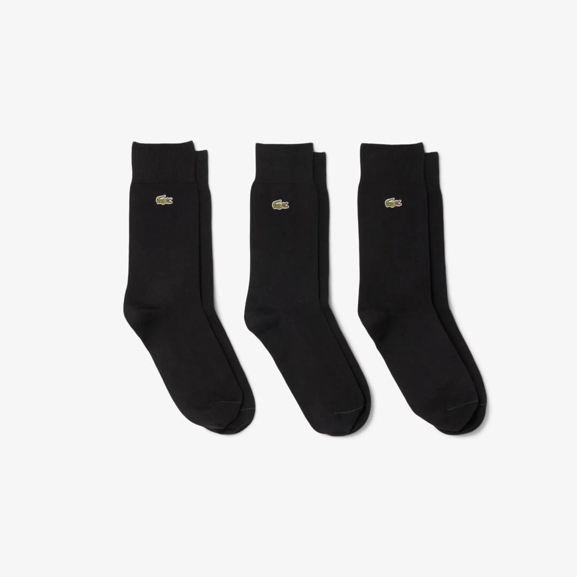 Lacoste 3-Pack Long Socks - Noir