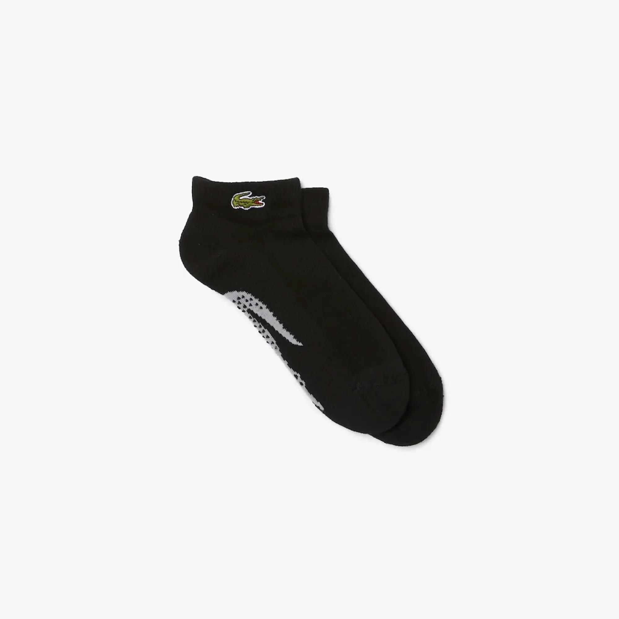 Lacoste Short Cotton Sport Socks - Noir / Gris Chine