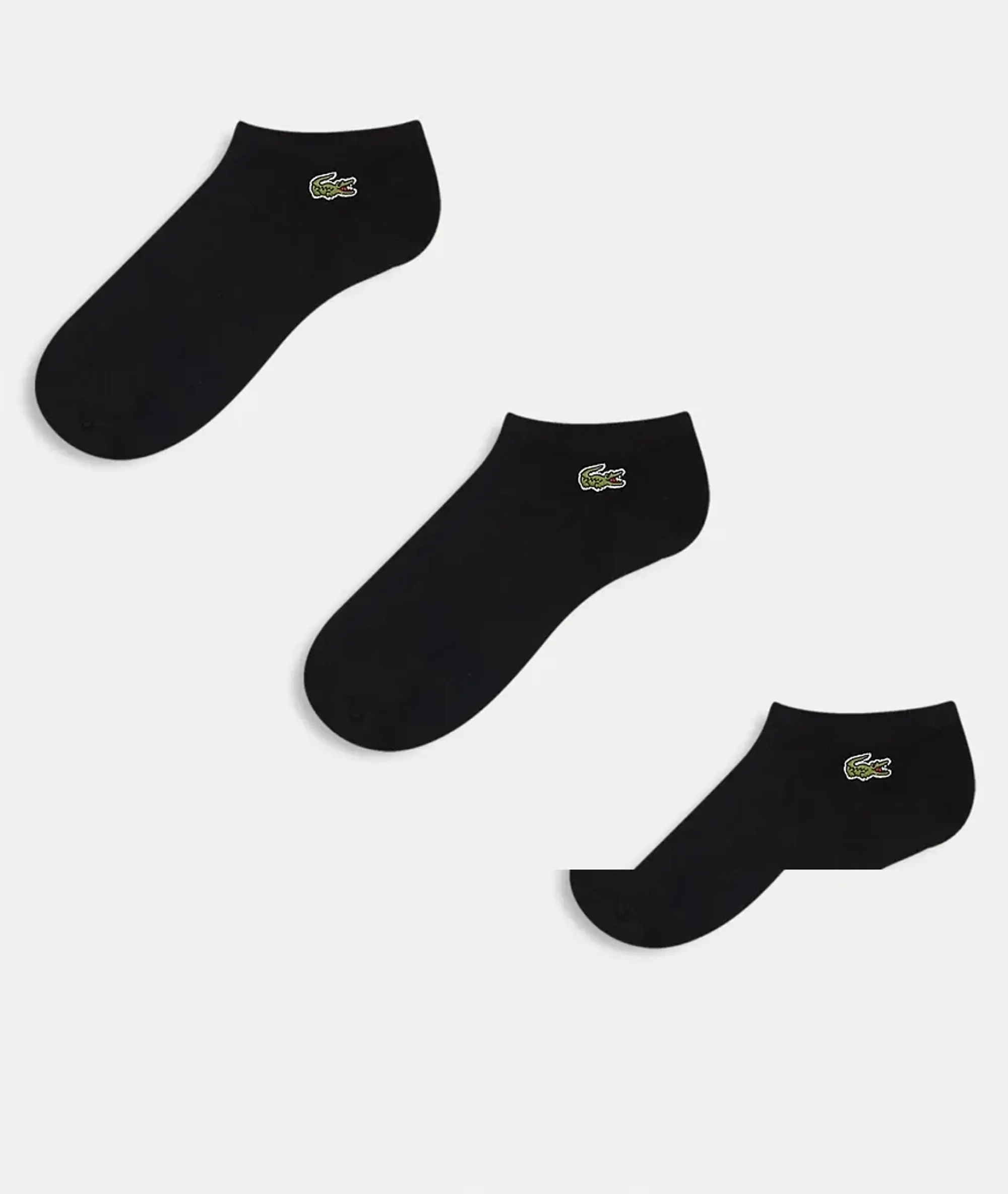 Lacoste 3-Pack Low Socks - Noir