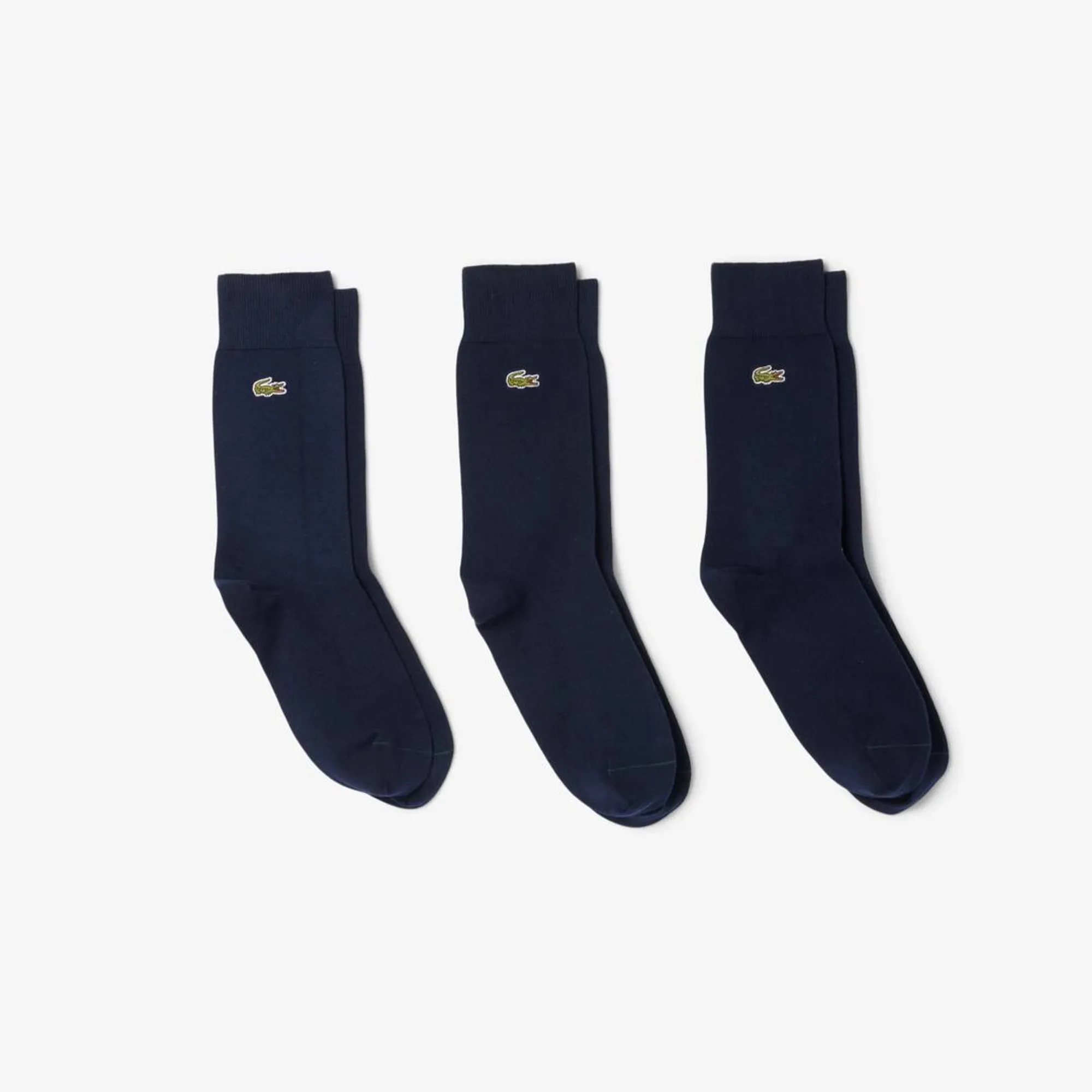 Lacoste 3-Pack Long Socks - Midnight Blue