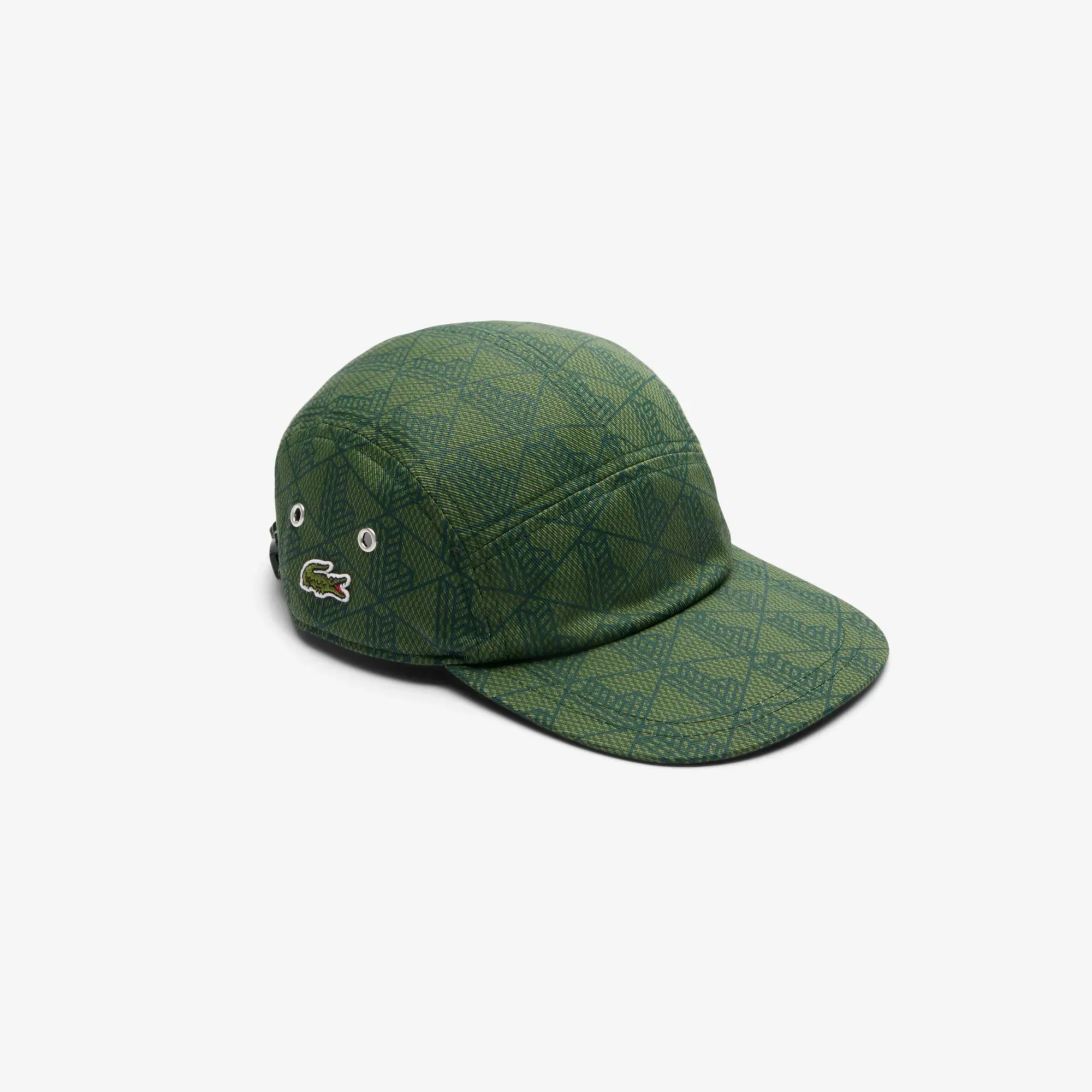 Lacoste Printed Twill Jockey Cap - Green