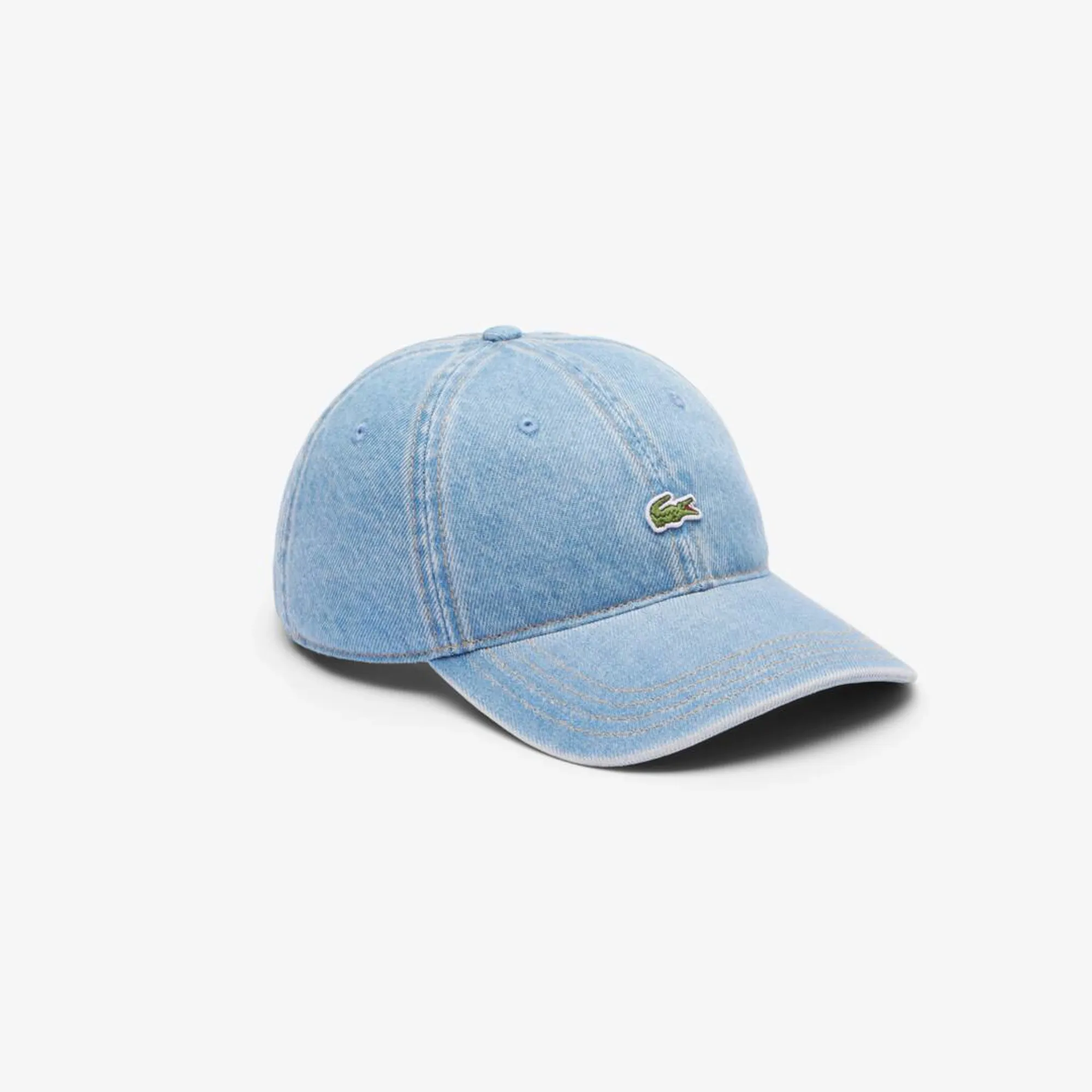 Lacoste Cotton Denim Cap - Blue