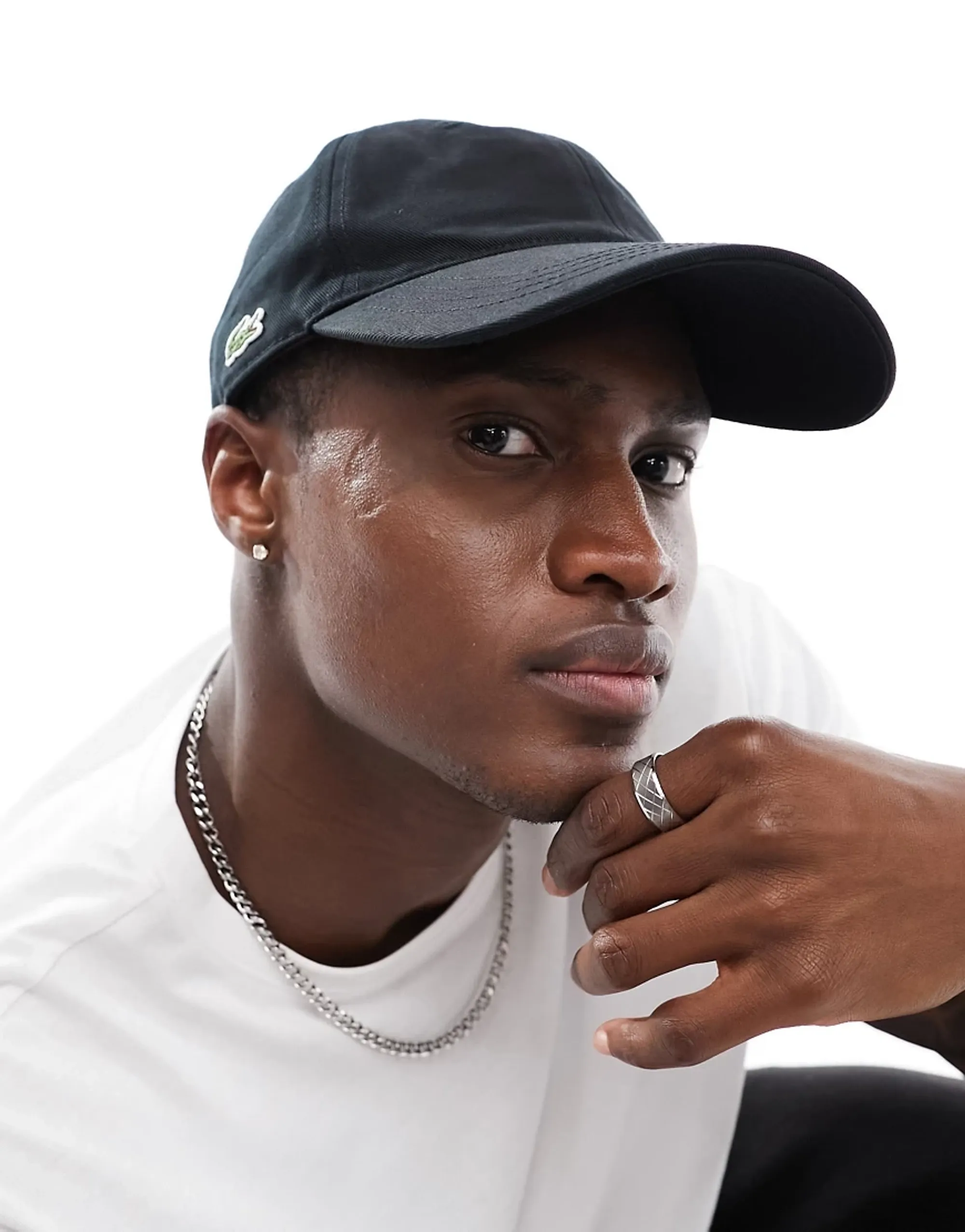 Lacoste Cotton Twill Cap - Noir