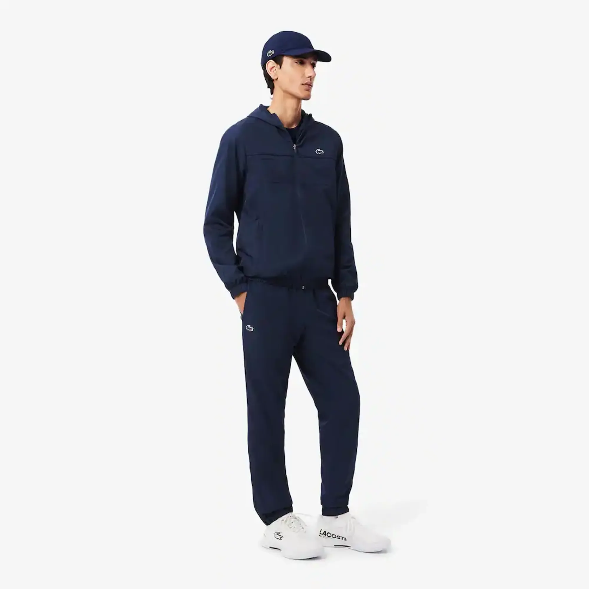 Lacoste Diamond Taffeta Sport Tracksuit - Navy Blue