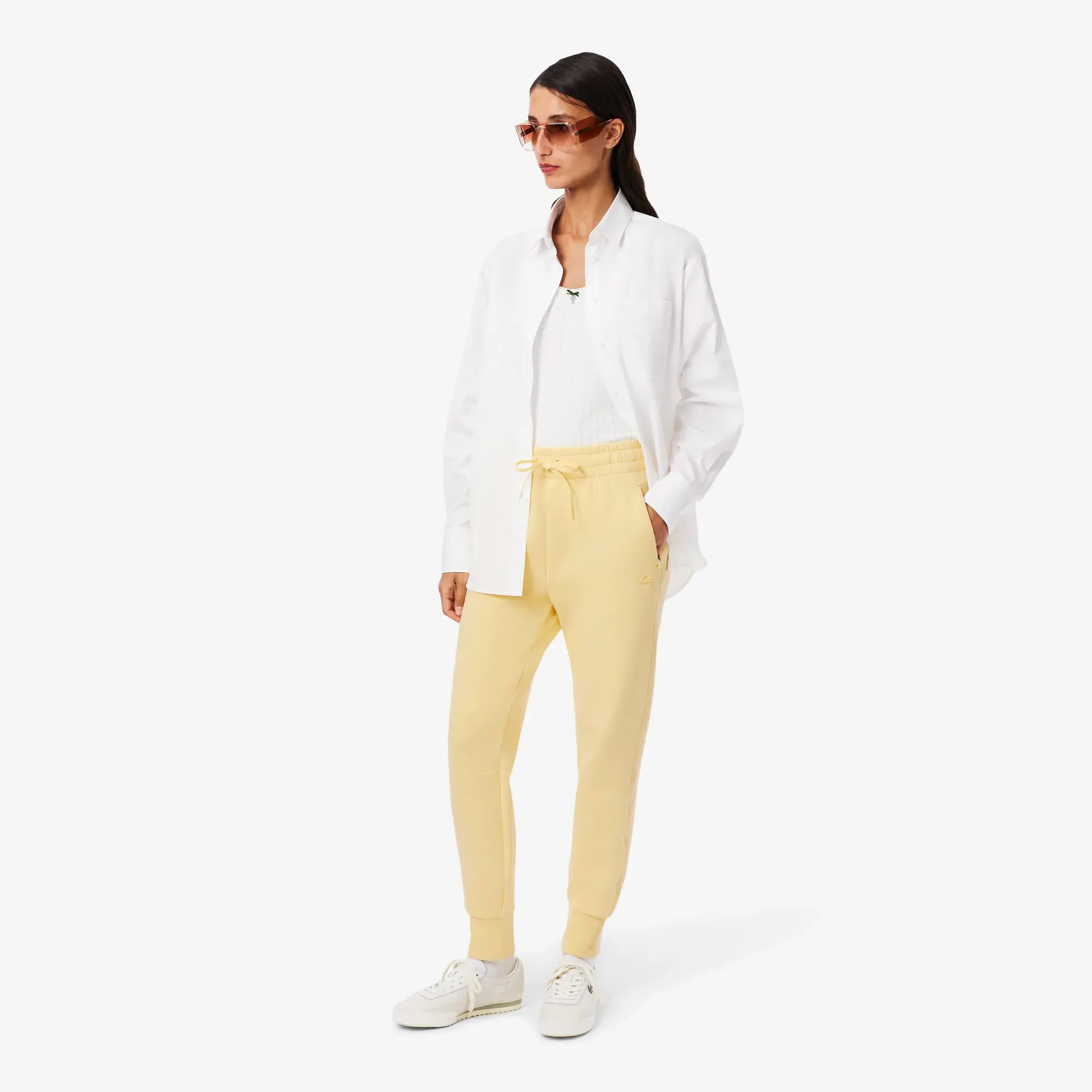 Lacoste Cotton Sweatpants - Yellow