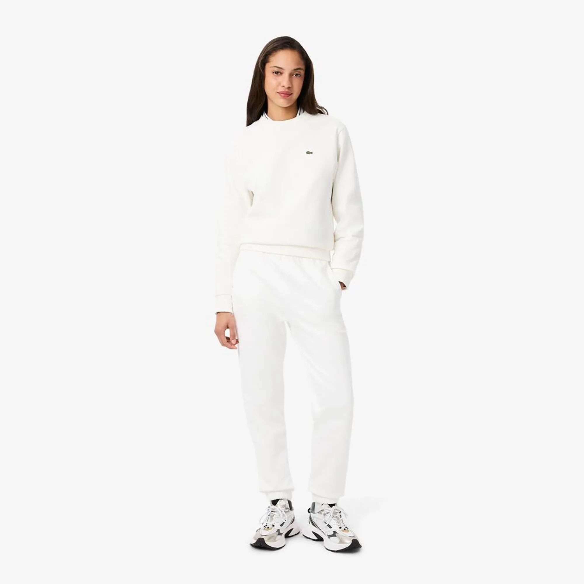 Lacoste Fleece Sweatpants - White