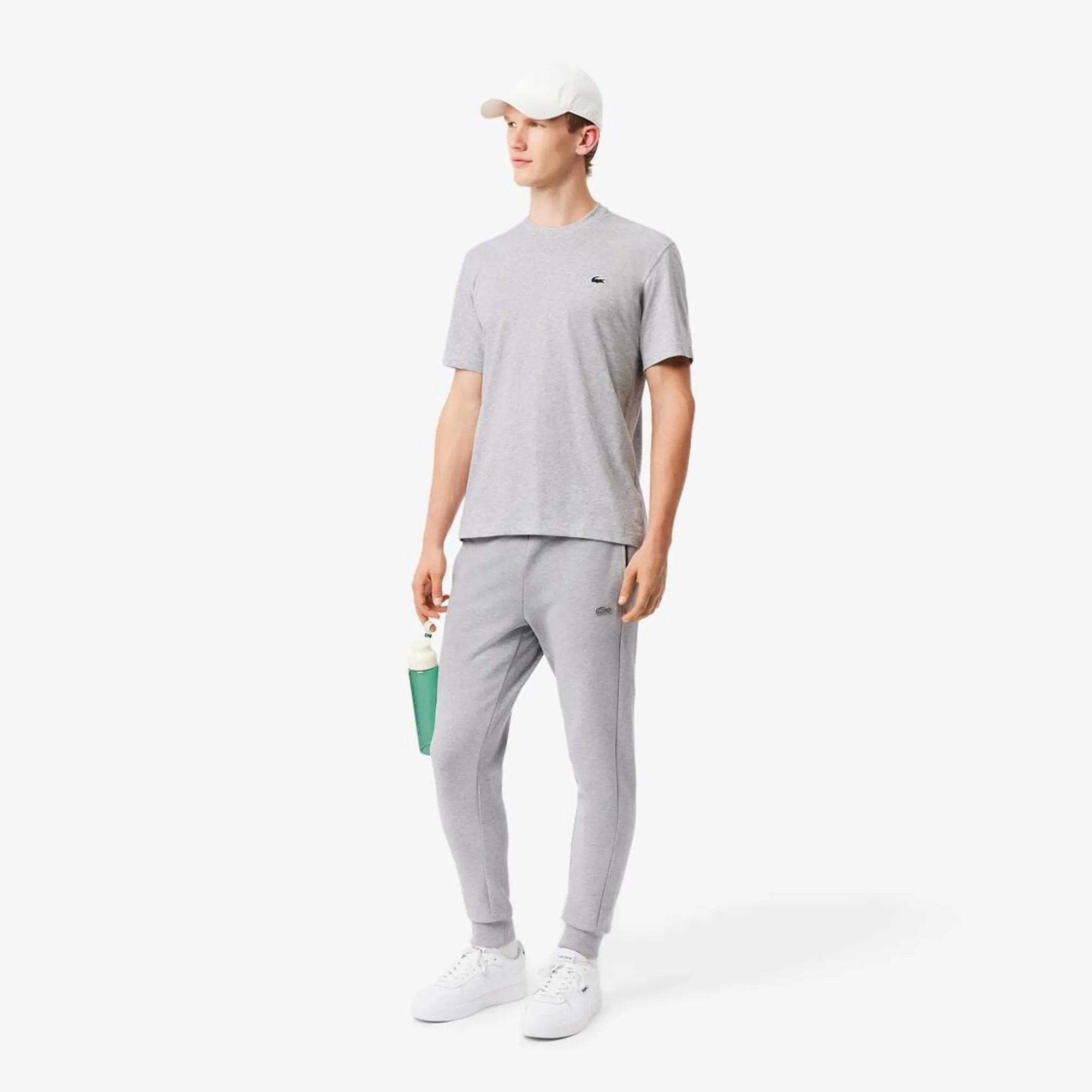 Lacoste Fitted Jersey Sweatpants - Light Heathered Grey