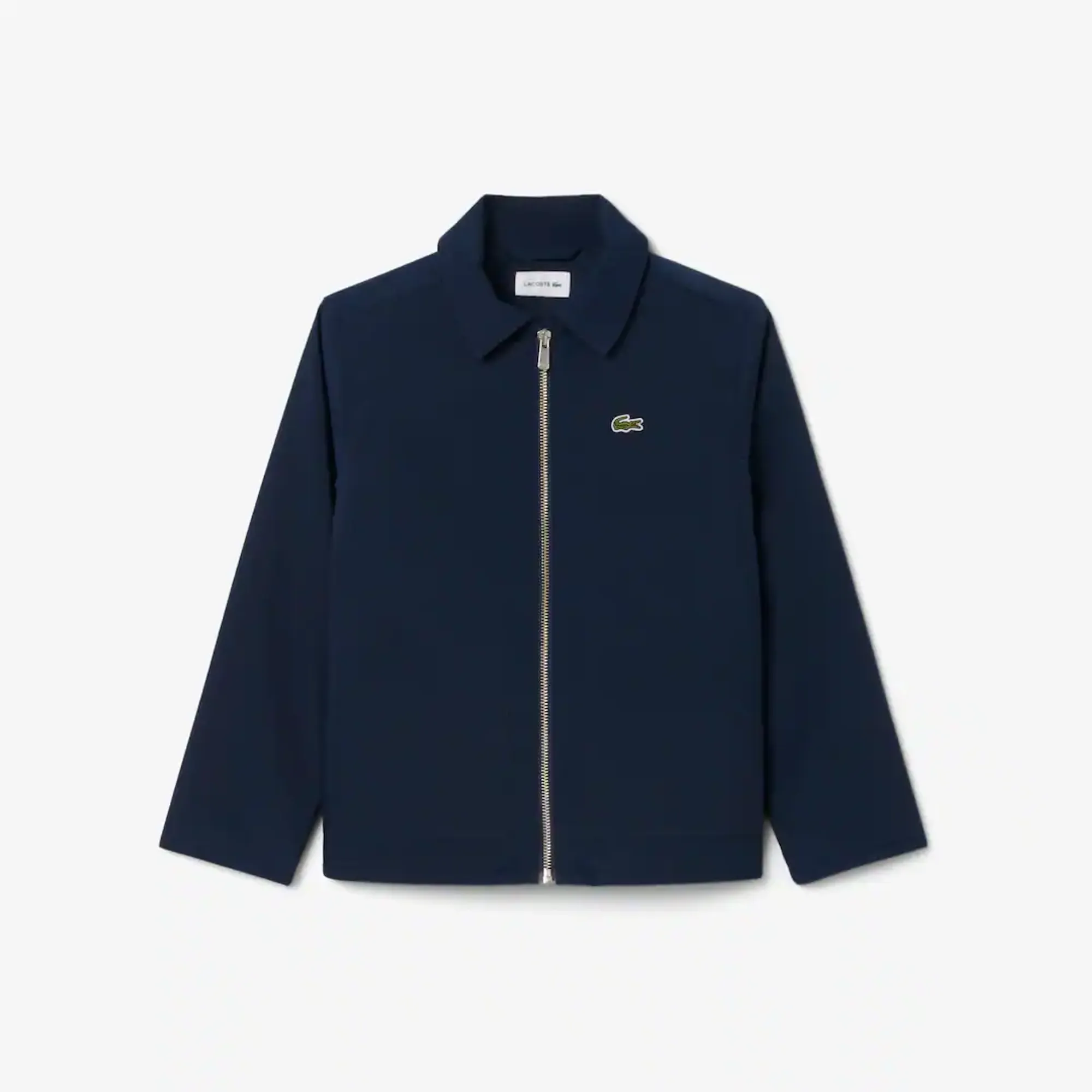 Lacoste Water-Repellent Twill Harrington Jacket - Midnight Blue