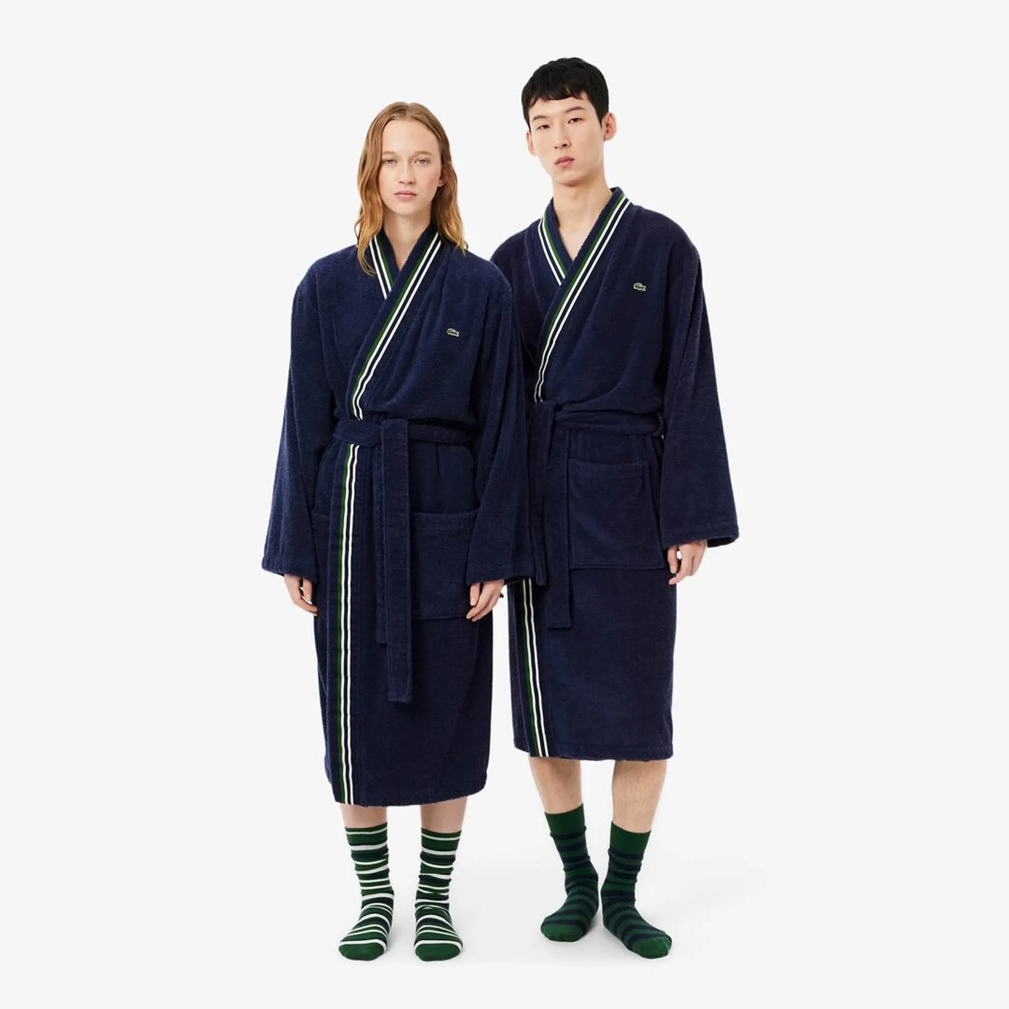 Lacoste L Club Bathrobe - Navy