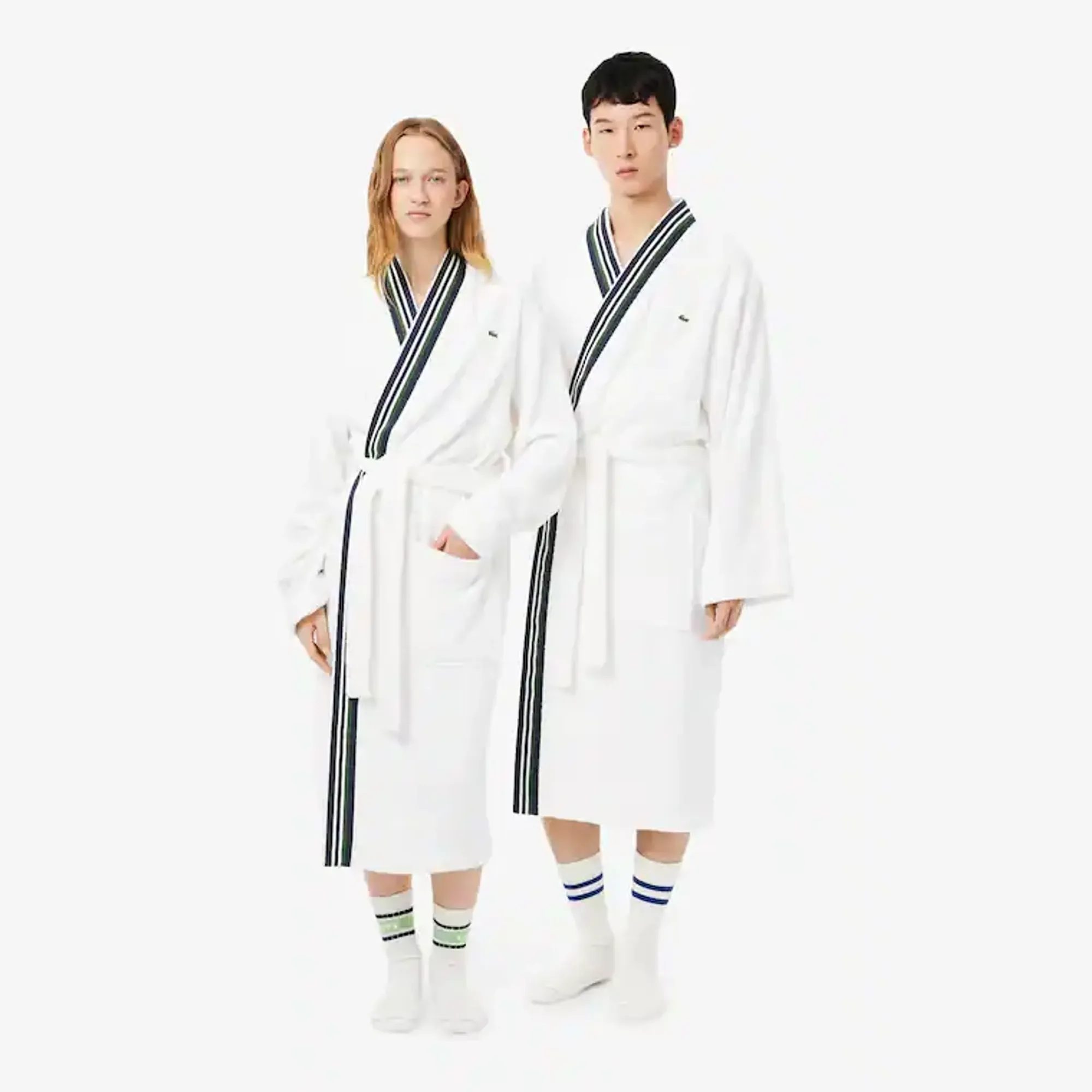 Lacoste L Club Bathrobe - White