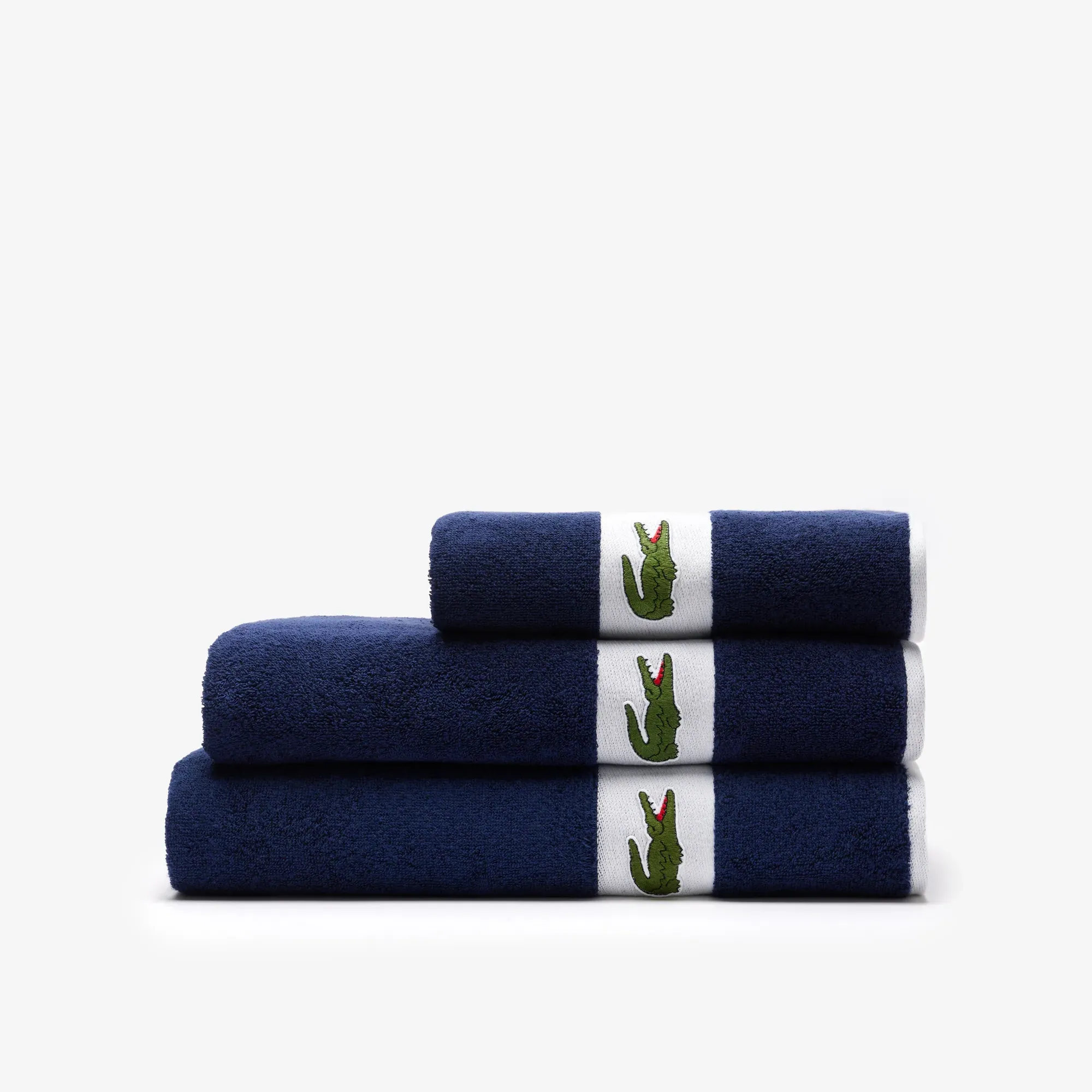 Lacoste L Casual Bath Towel - Navy