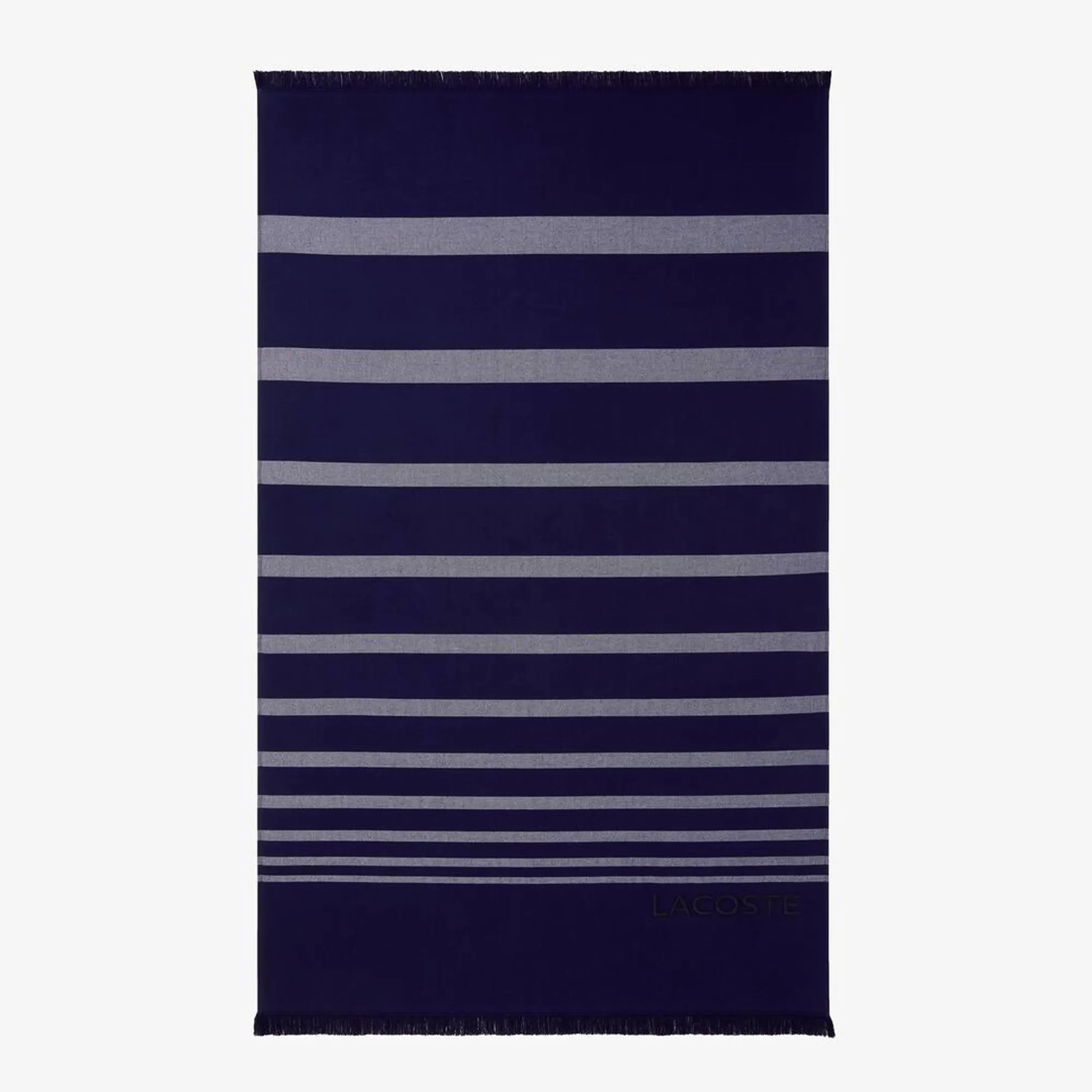 Lacoste L Rythme Fouta Beach Towel - Navy