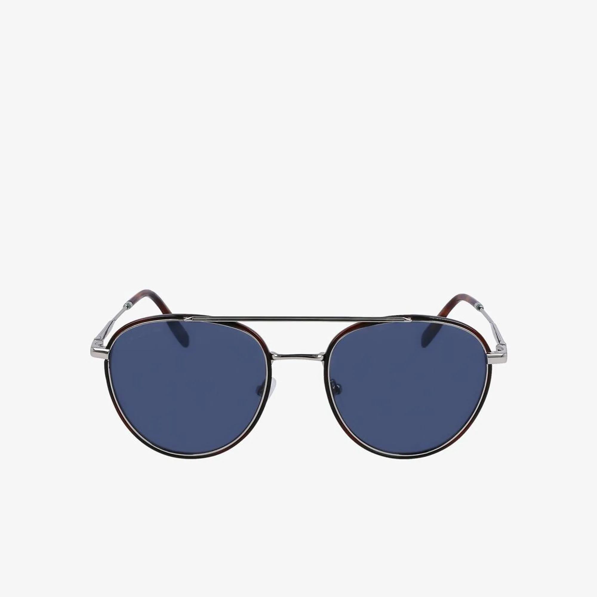 Lacoste Neoheritage Oval Metal Glasses - Silver