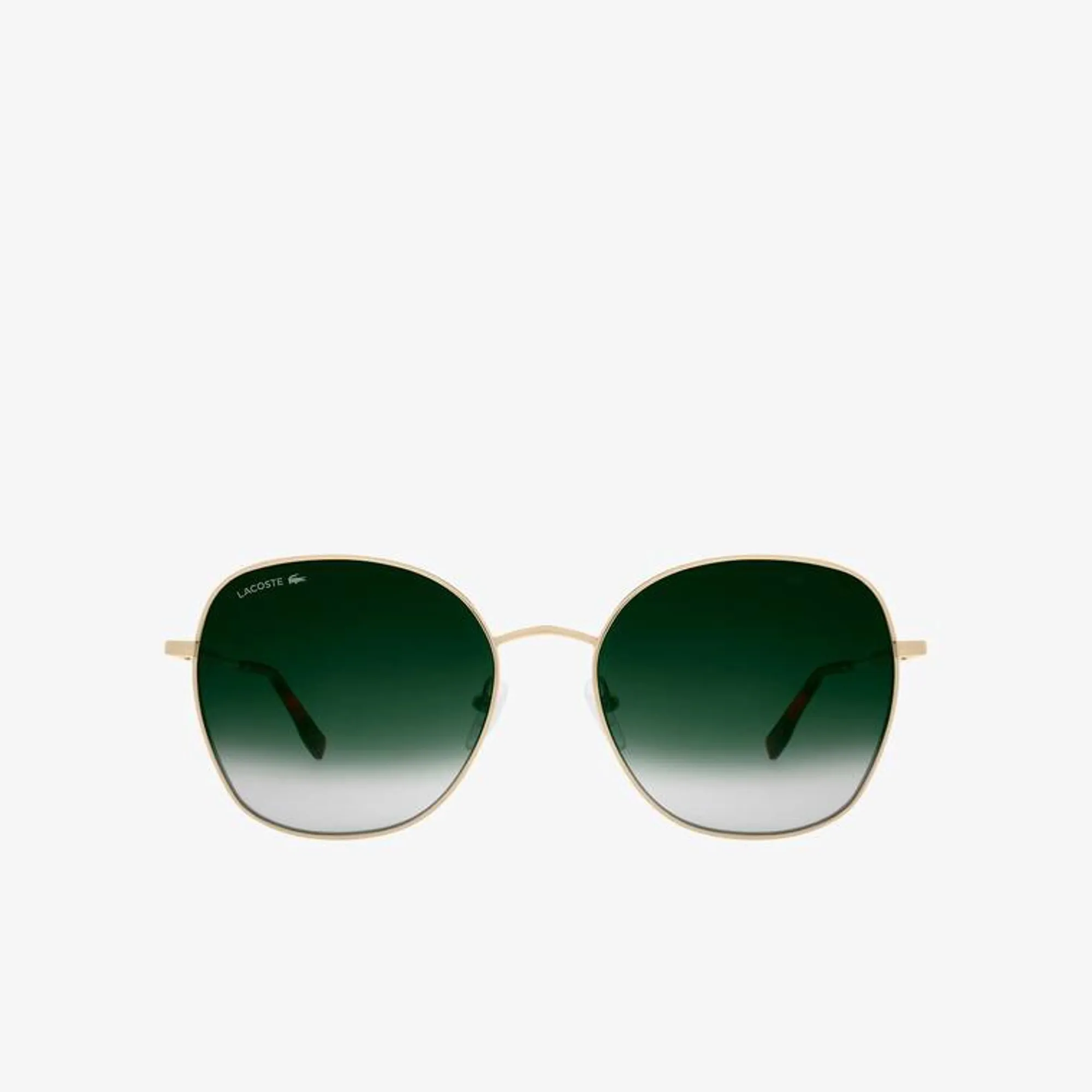 Lacoste Neoheritage Oval Metal Glasses - Semimatte Gold