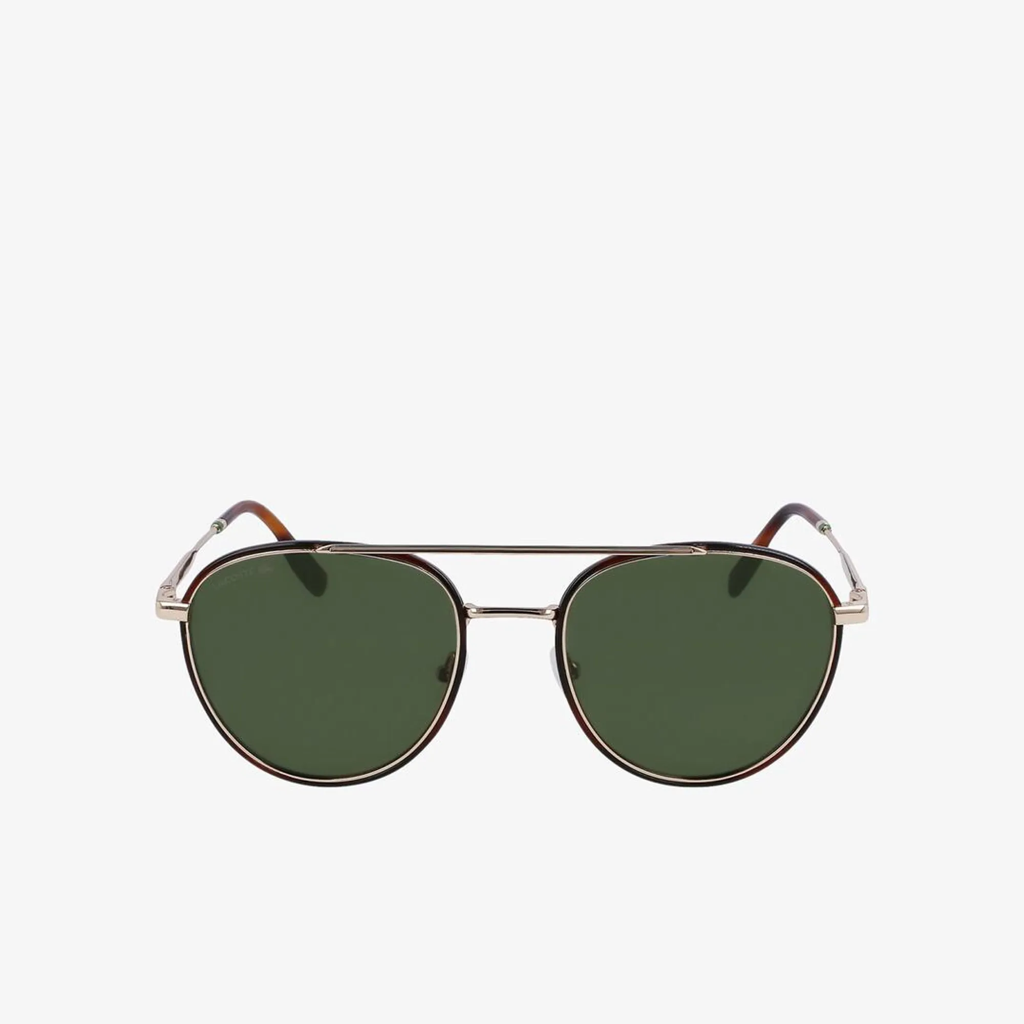 Lacoste Neoheritage Oval Metal Glasses - Shiny Gold