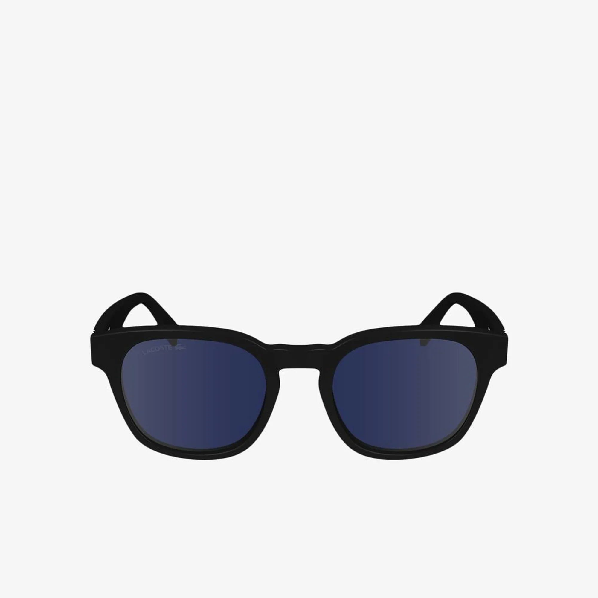 Lacoste Ribbon Oval Acetate Glasses - Matte Blue