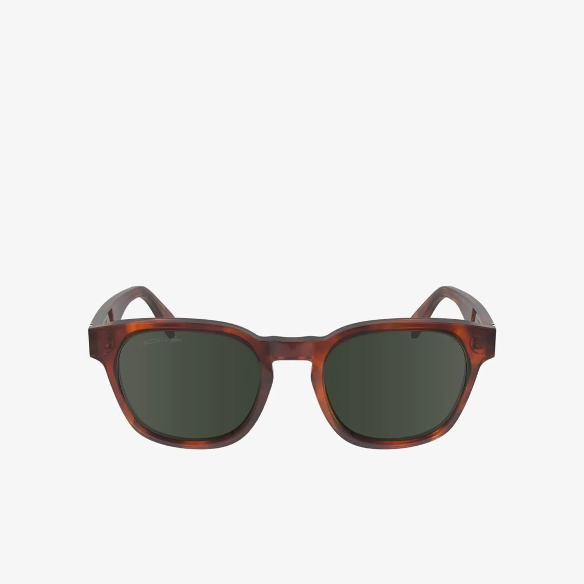 Lacoste Ribbon Oval Acetate Glasses - Havana Blonde