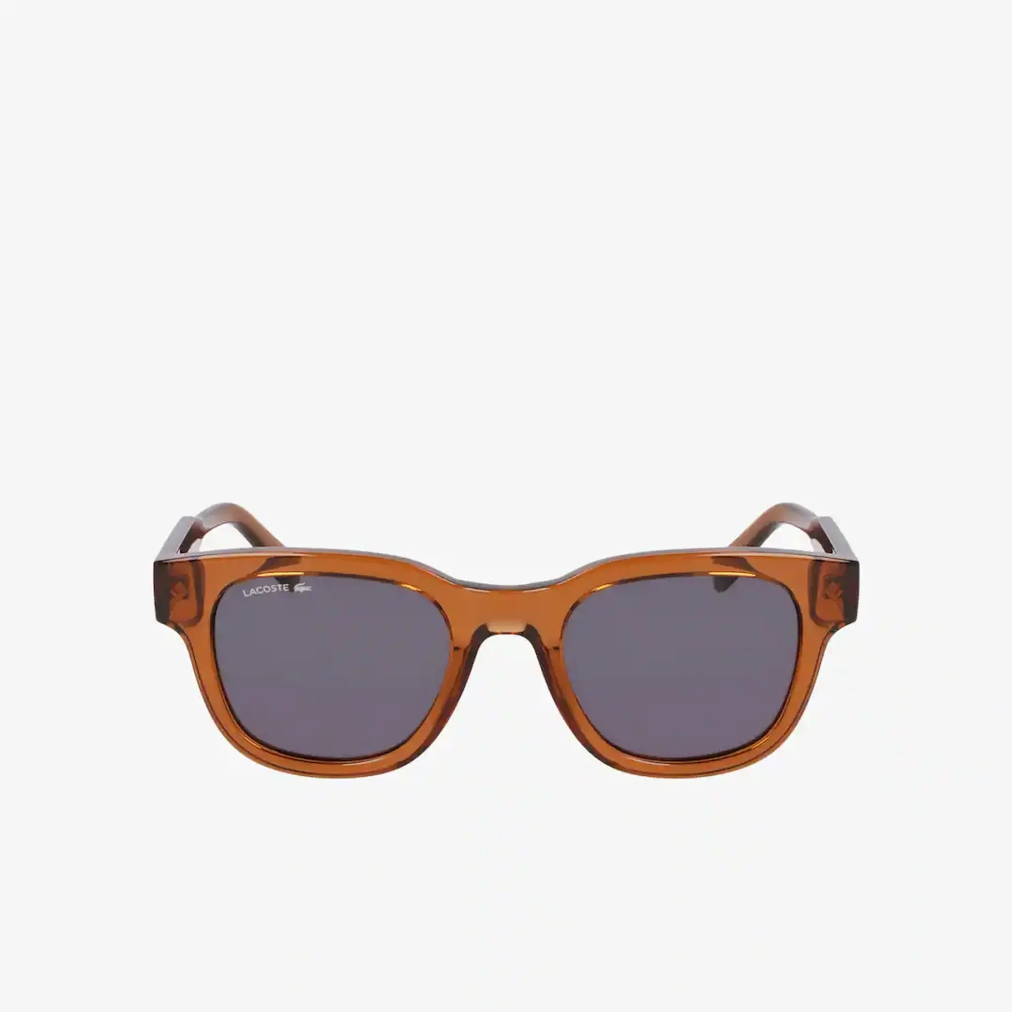 Lacoste L.12.12 Trim Rectangle Glasses - Transparent Brown