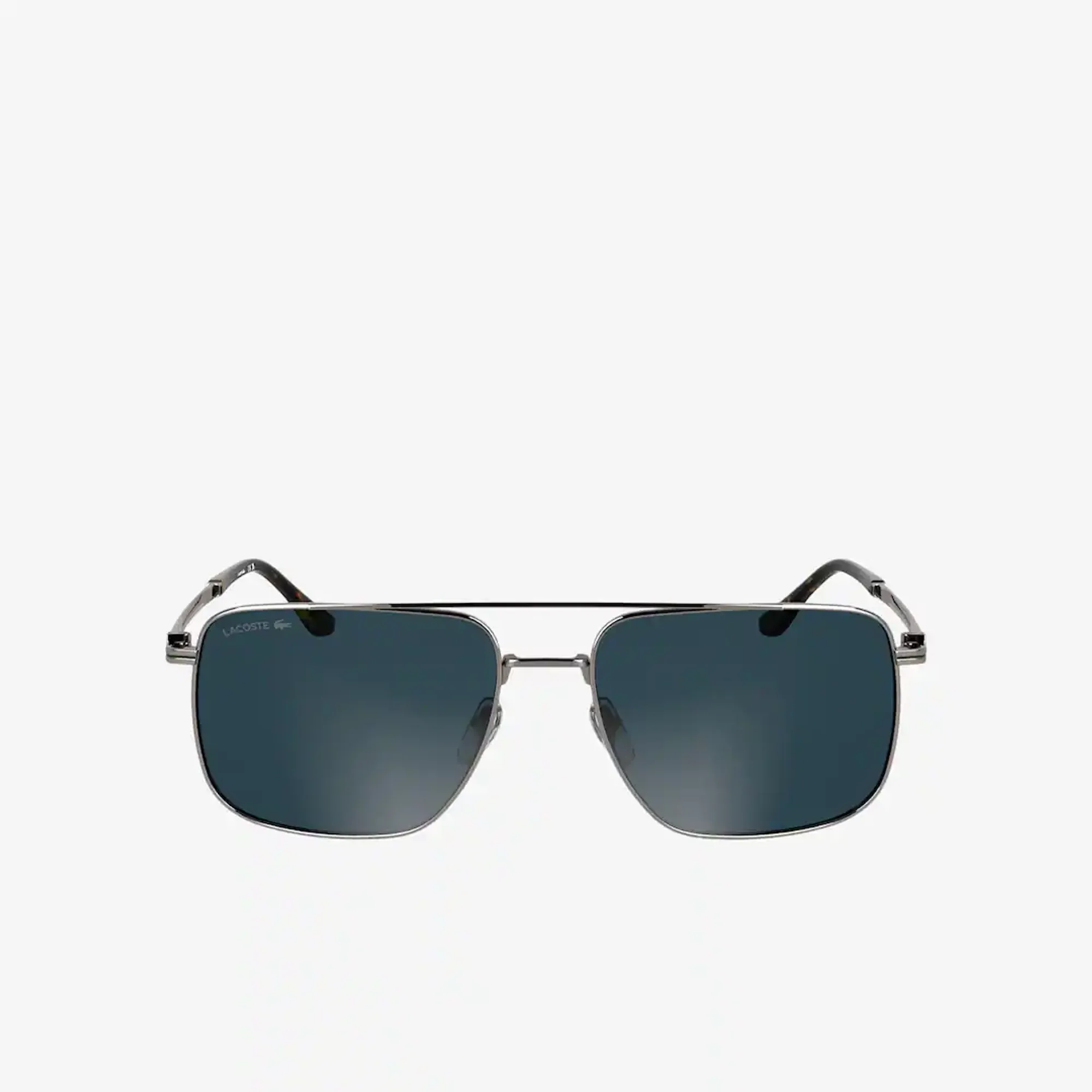 Lacoste The Line Metal Navigator Glasses - Transparent Light Grey