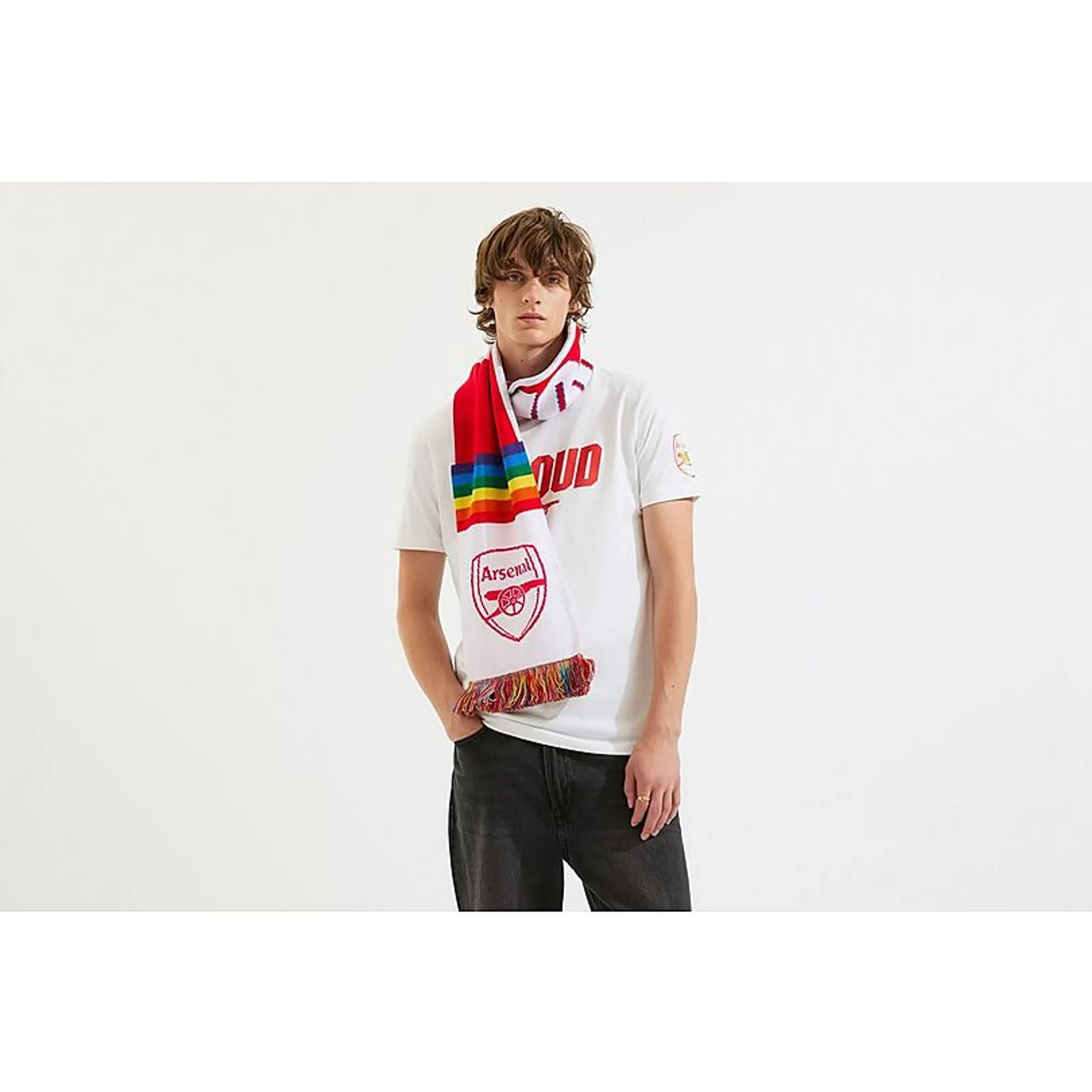 Arsenal Proud Scarf, White