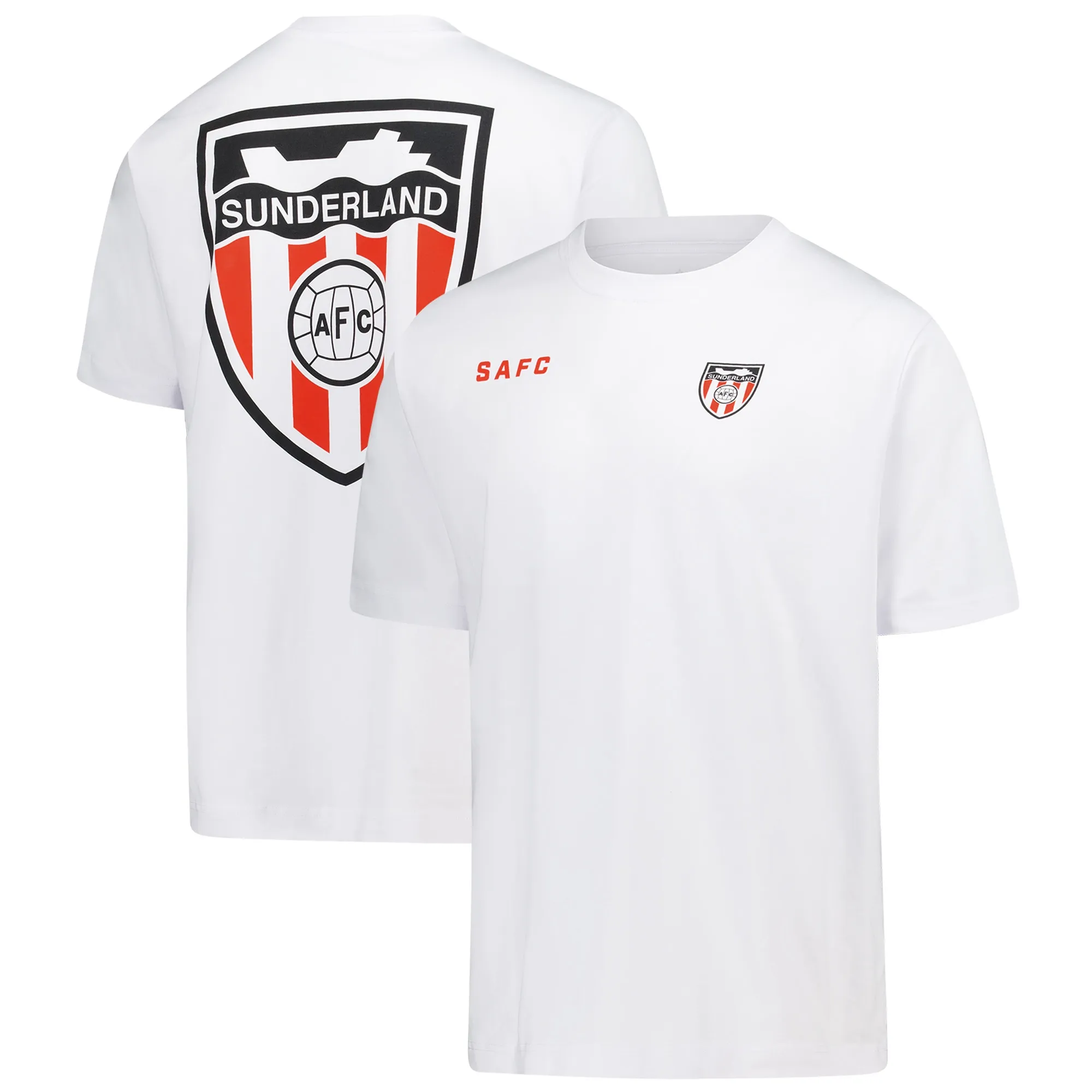Sunderland Ship Crest T-Shirt - White - Mens