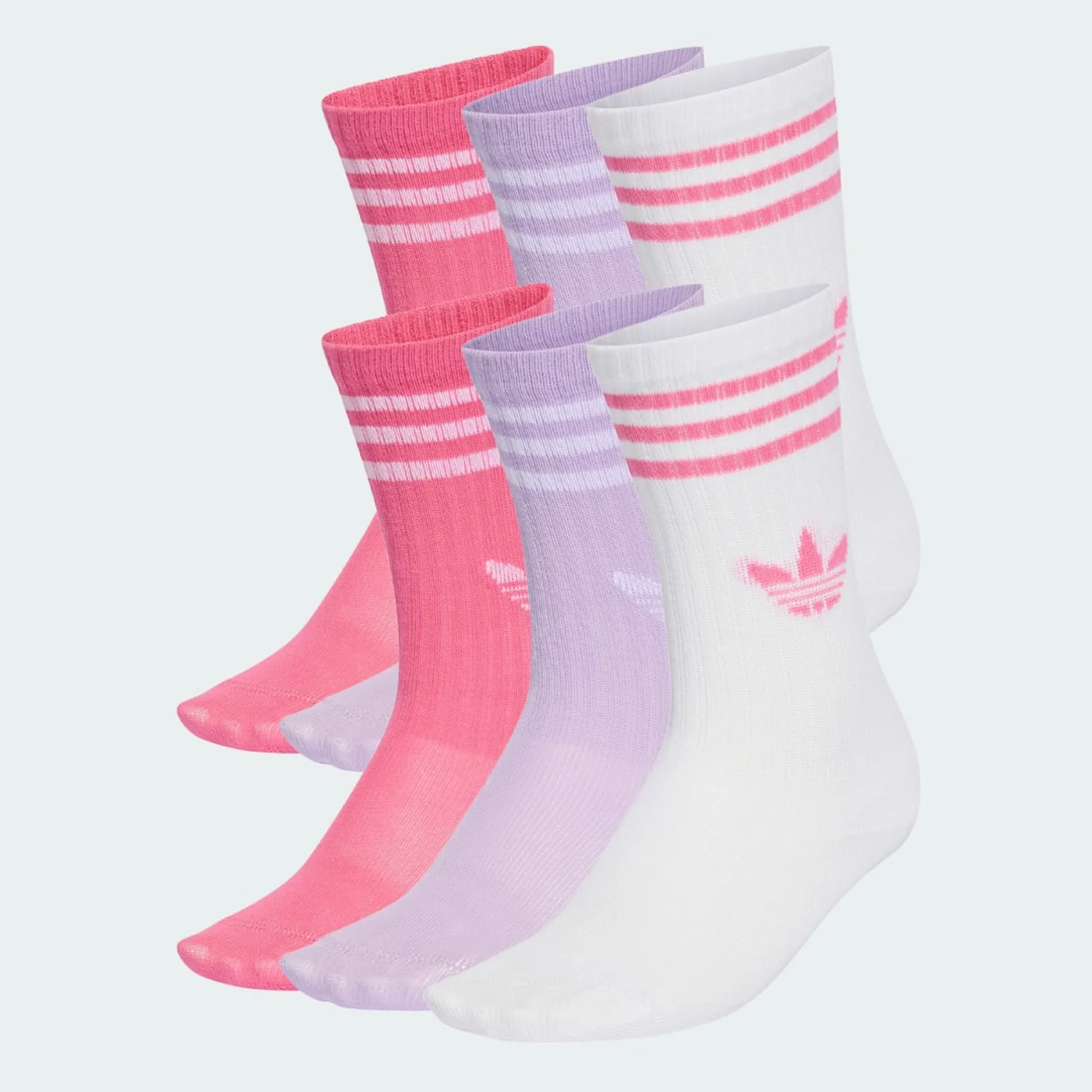 adidas 3-Stripes Crew Socks 6 Pairs Kids