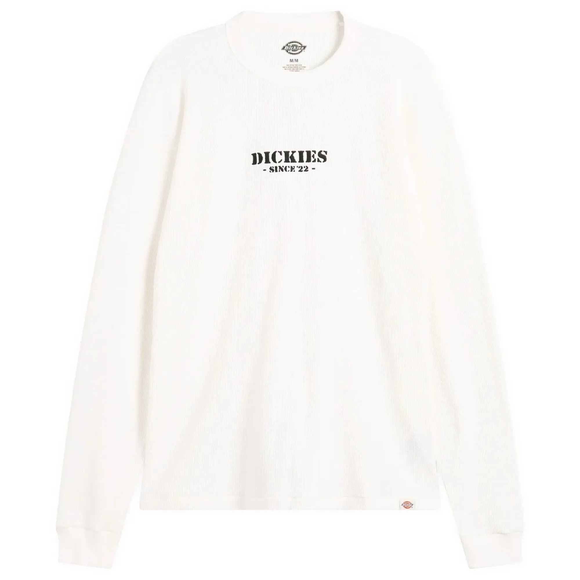 Dickies Men's Long Sleeve Waffle T-Shirt Egret