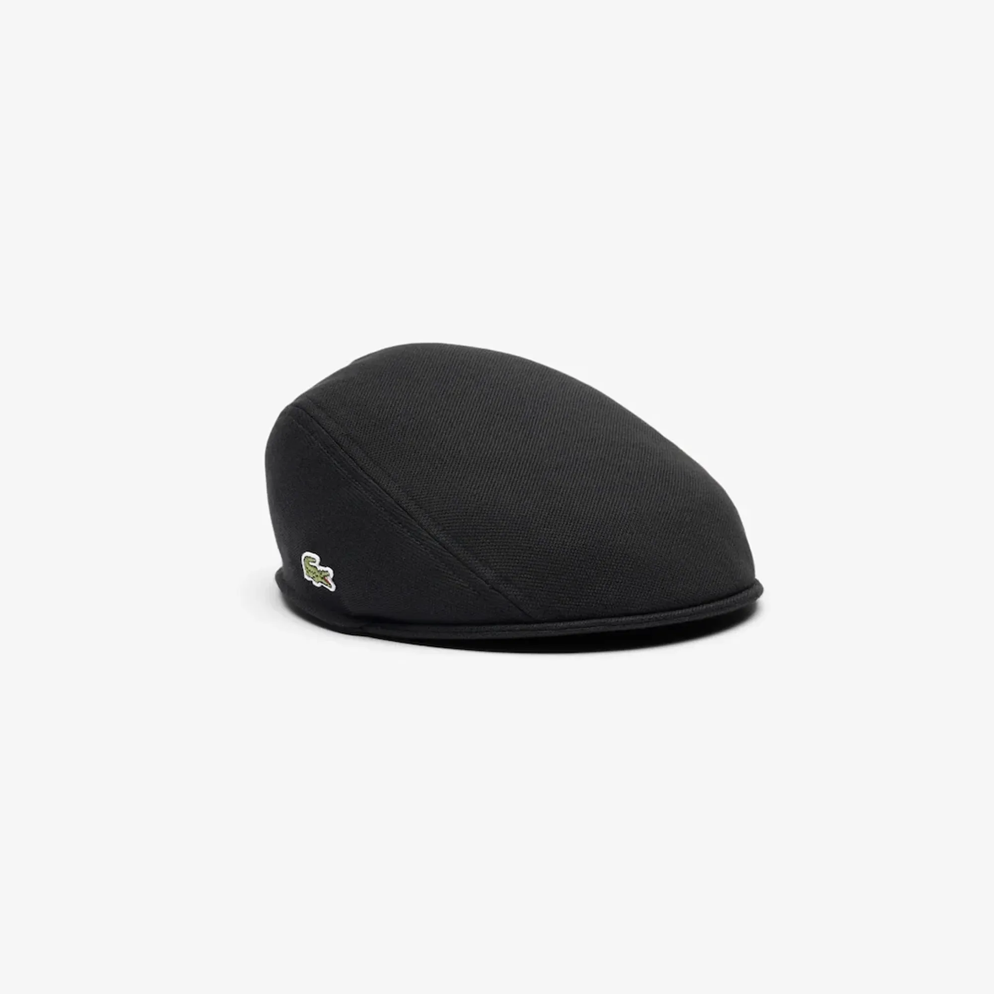 Lacoste Embroidered Crocodile Petit Piqué Beret - Noir