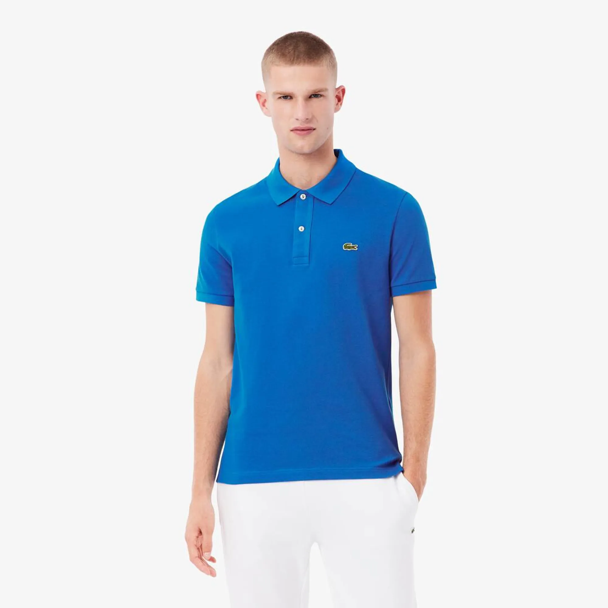 Lacoste Slim Fit L.12.12 Piqué Polo Shirt - Denim Blue