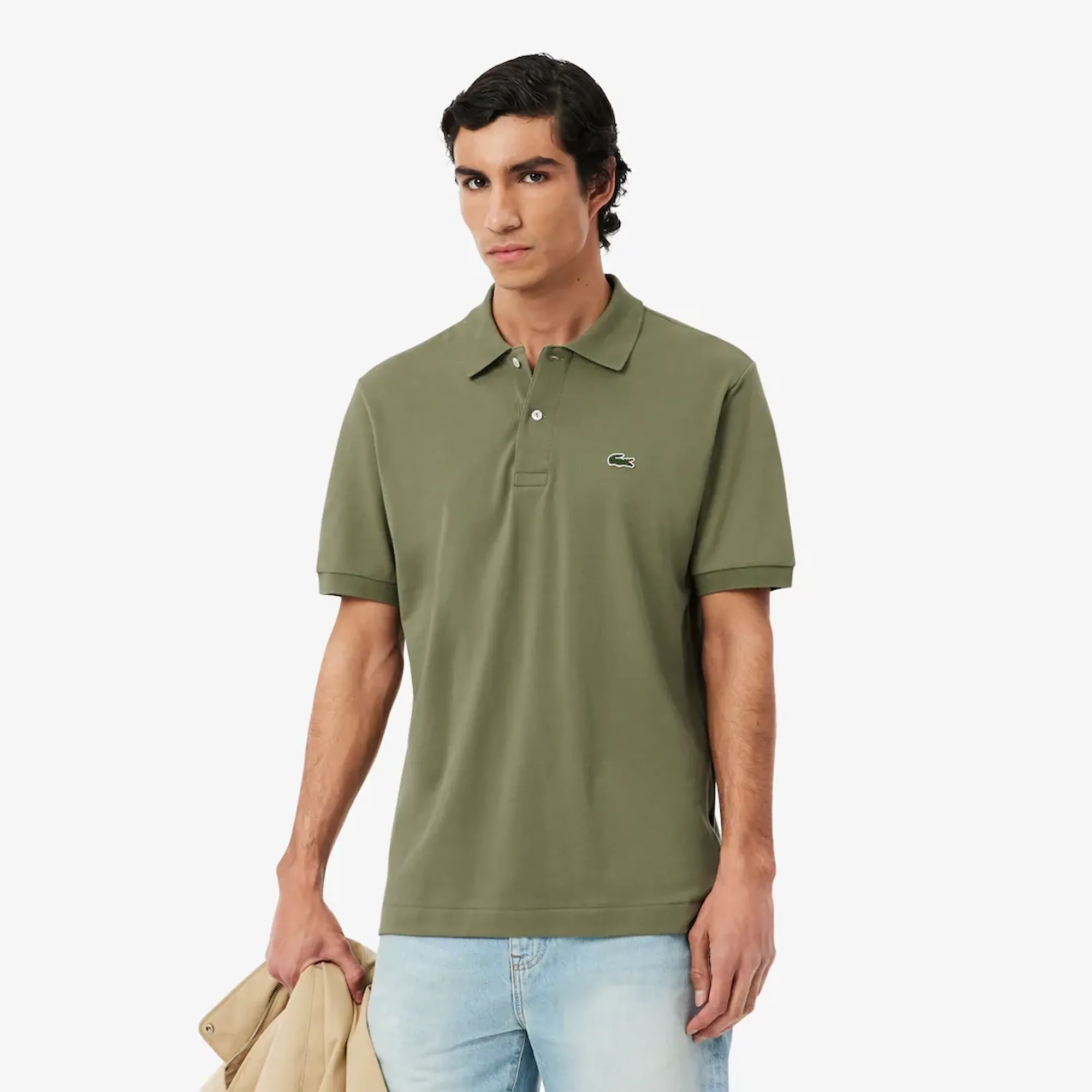 Lacoste Classic Fit L.12.12 LIGHT Polo Shirt - Khaki Green