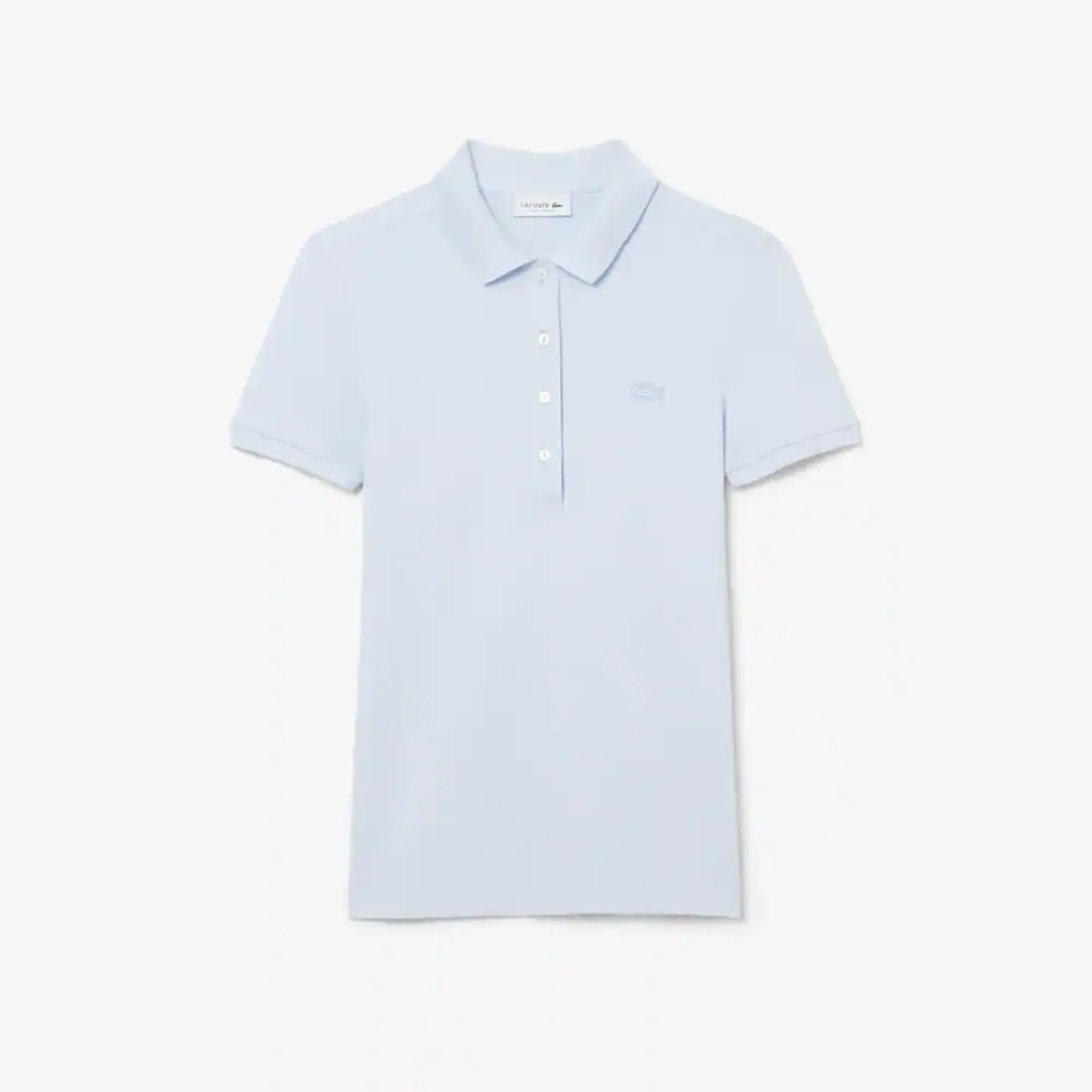 Lacoste L.12.D Slim Fit Stretch Piqué Polo Shirt - Light Blue