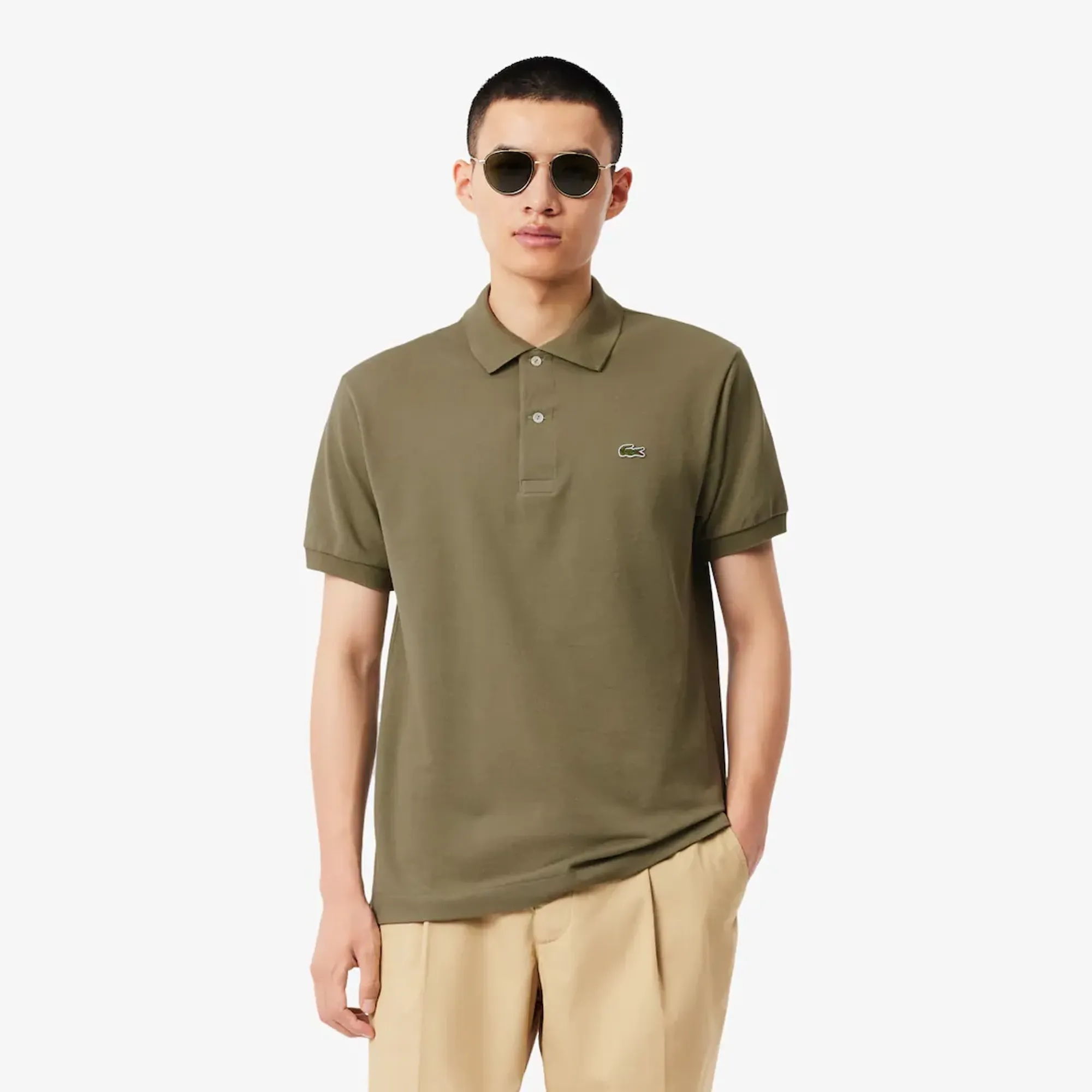 Lacoste Classic Fit L.12.12 Original Polo Shirt - Khaki Green