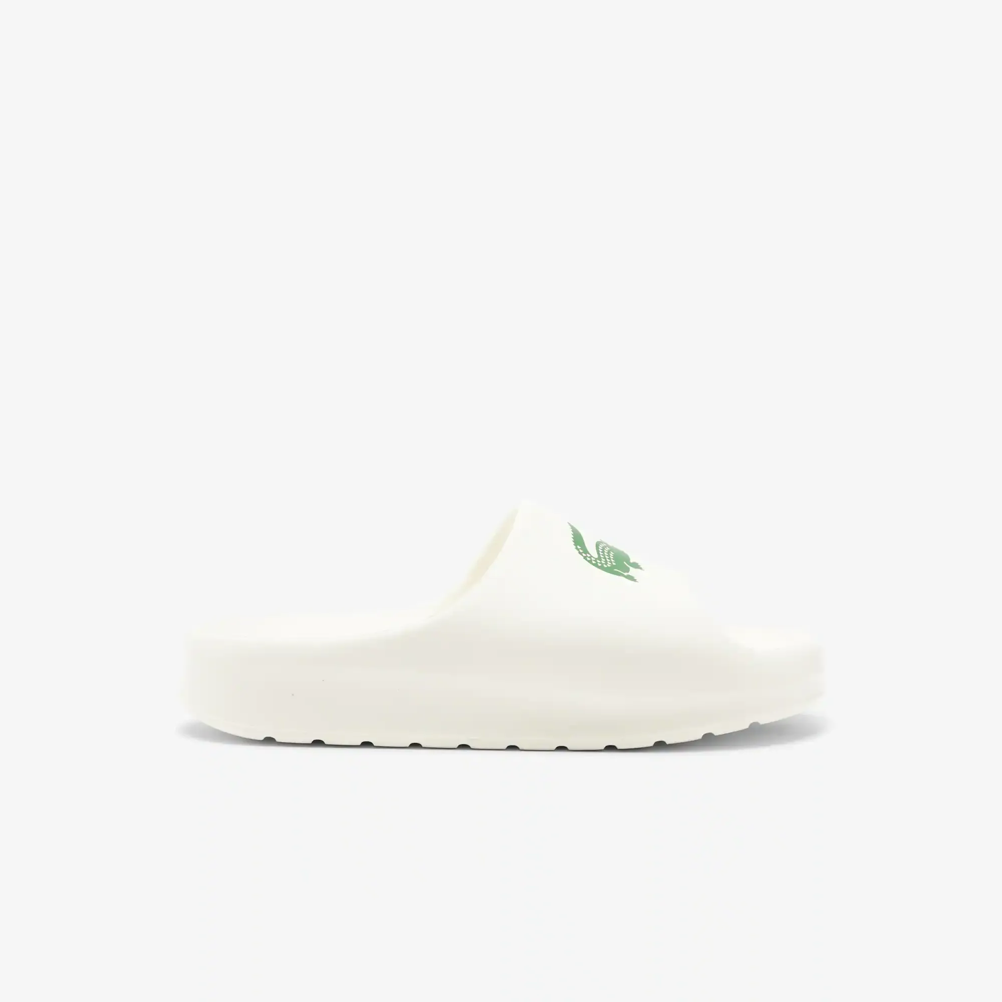 Lacoste Women's Serve Slide 2.0 - Off White & Dark Green