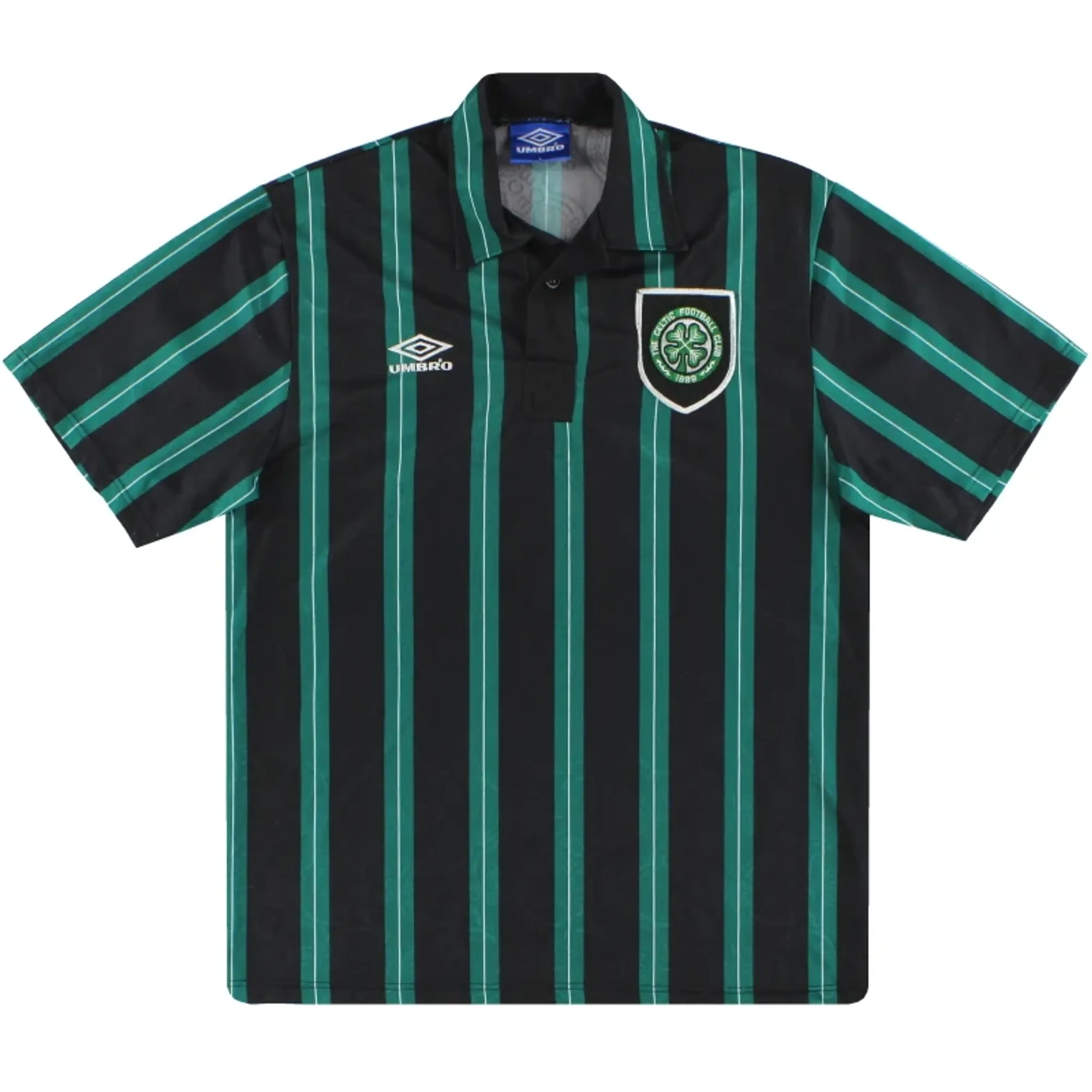 1992-93 Celtic Umbro Away Shirt L - Celtic / Excellent 