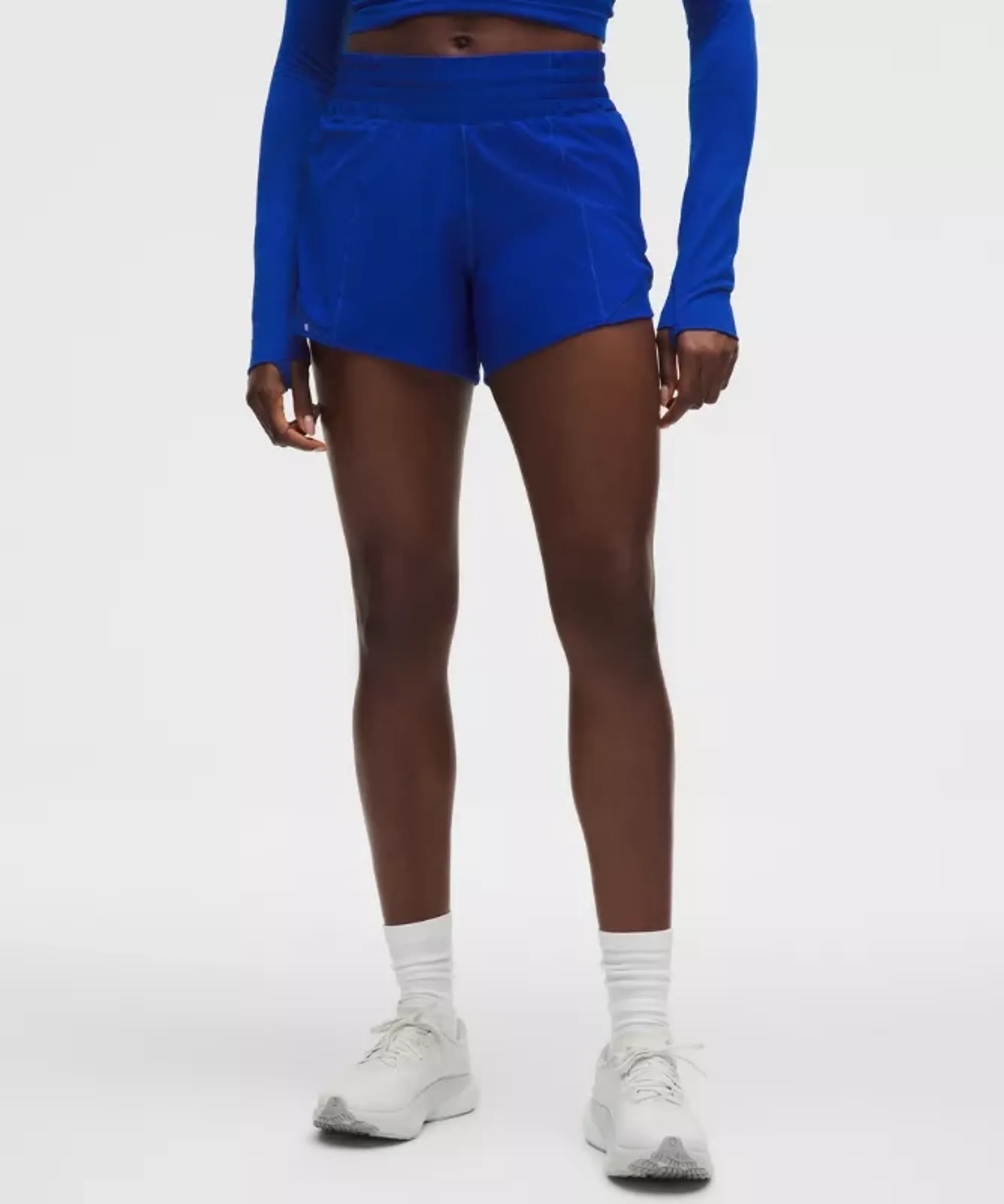 lululemon – Women's Hotty Hot High-Rise Lined Shorts – 4" – Color Blue – Size 0