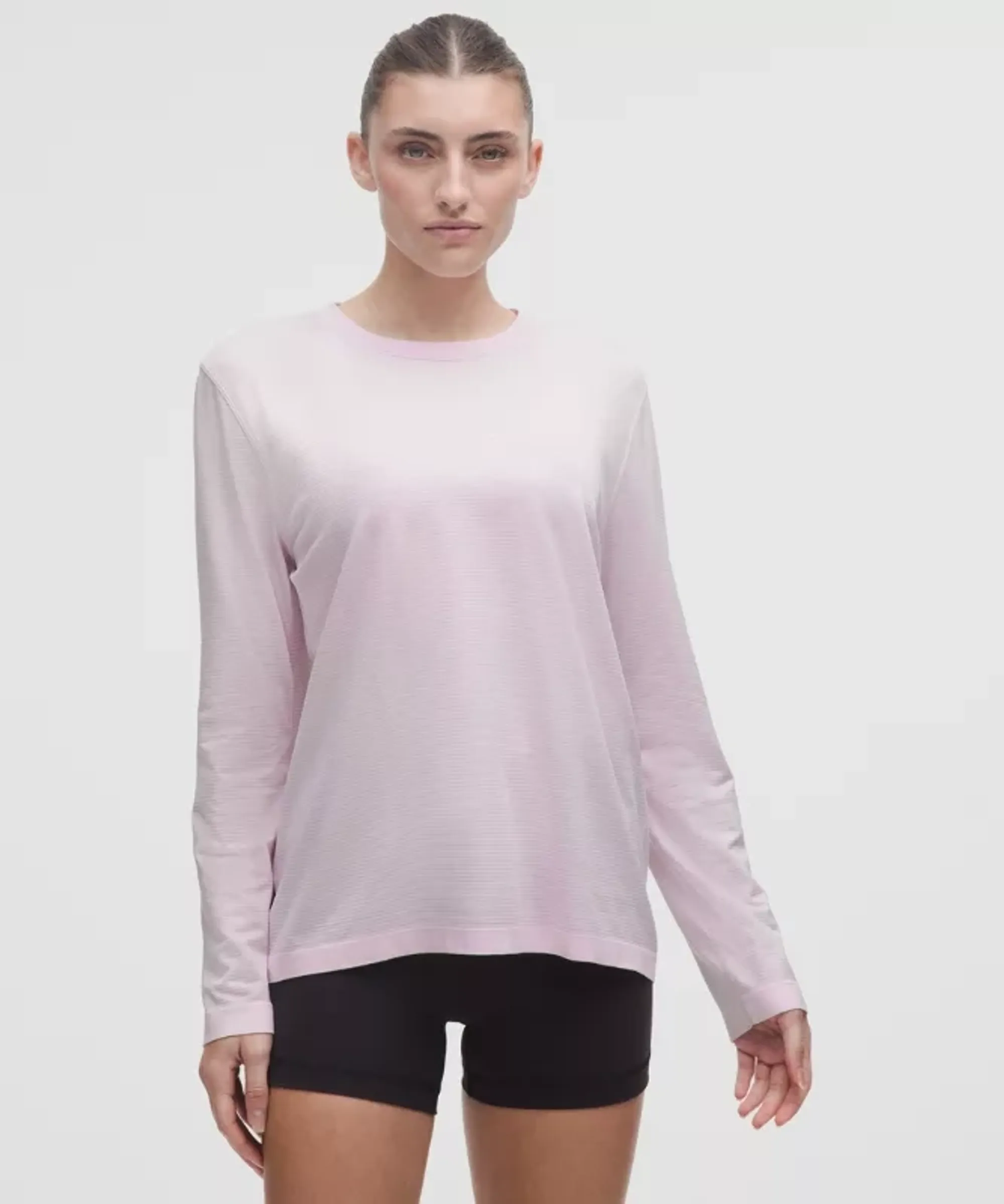 lululemon – Women's Swiftly Relaxed Long-Sleeve Shirt Fit – Color Pink – Size 0