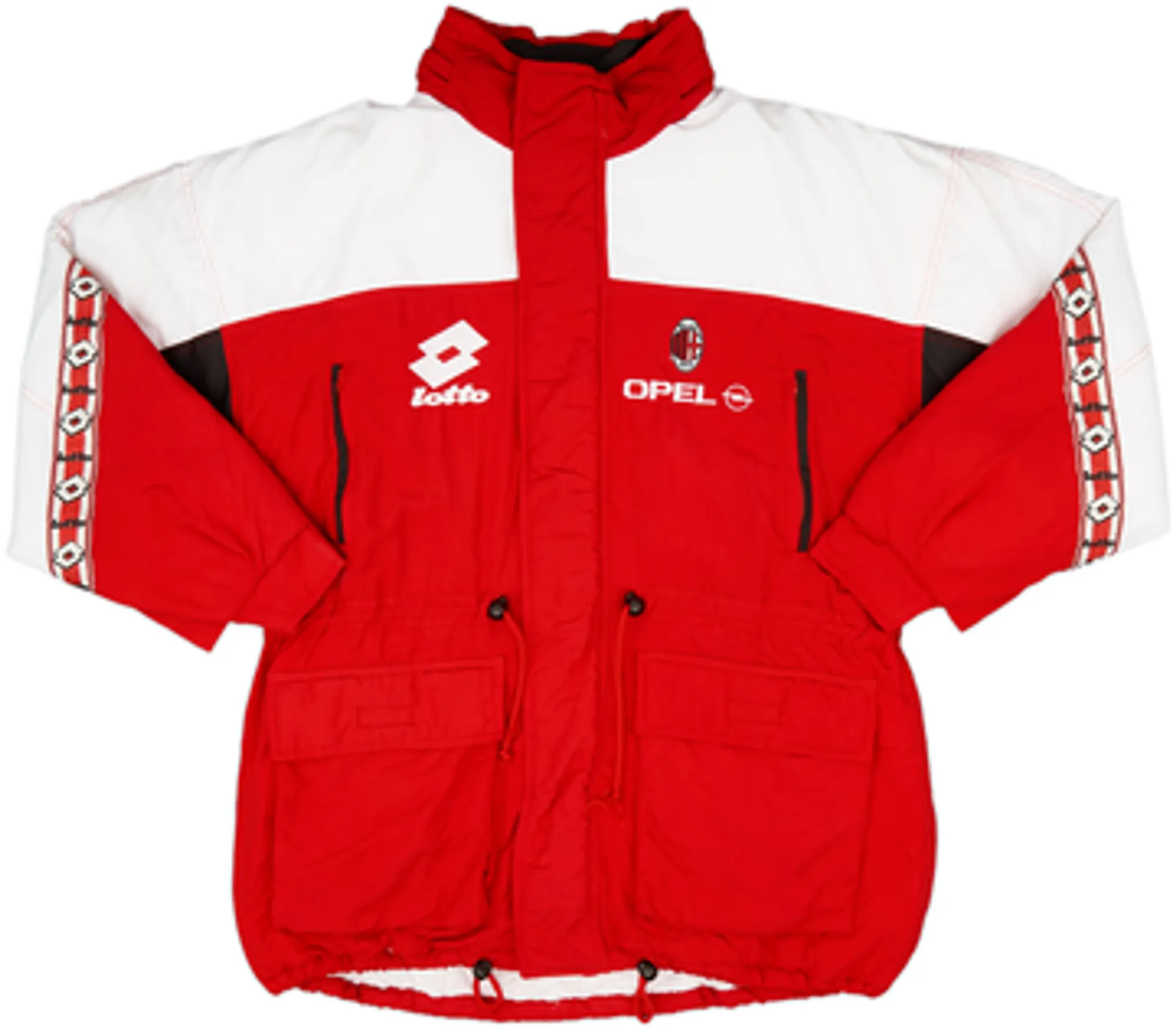 1995-96 AC Milan Lotto Padded Bench Coat - 8/10 - (L)