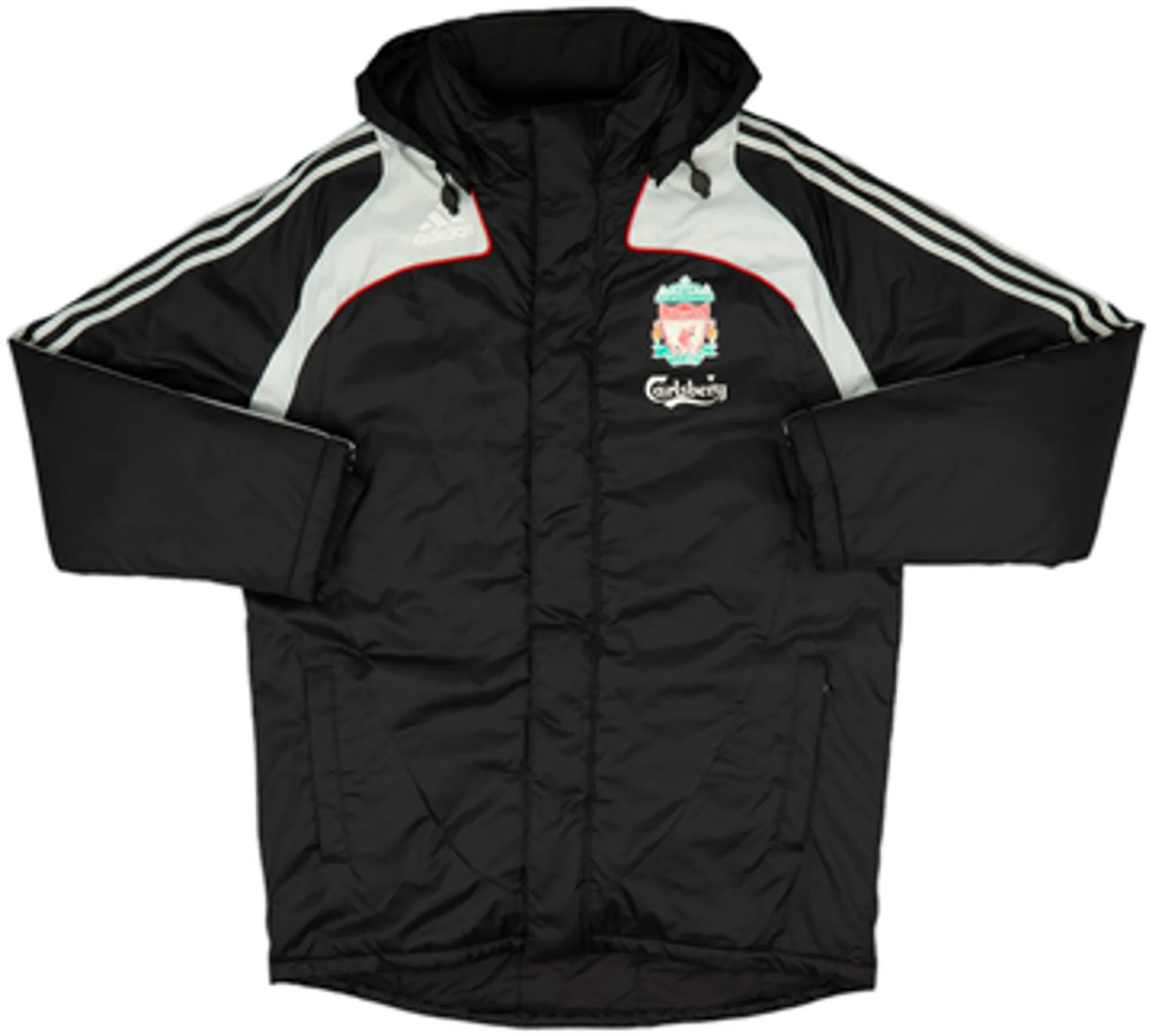 2008-09 Liverpool adidas Padded Bench Coat - 6/10 - (M/L)