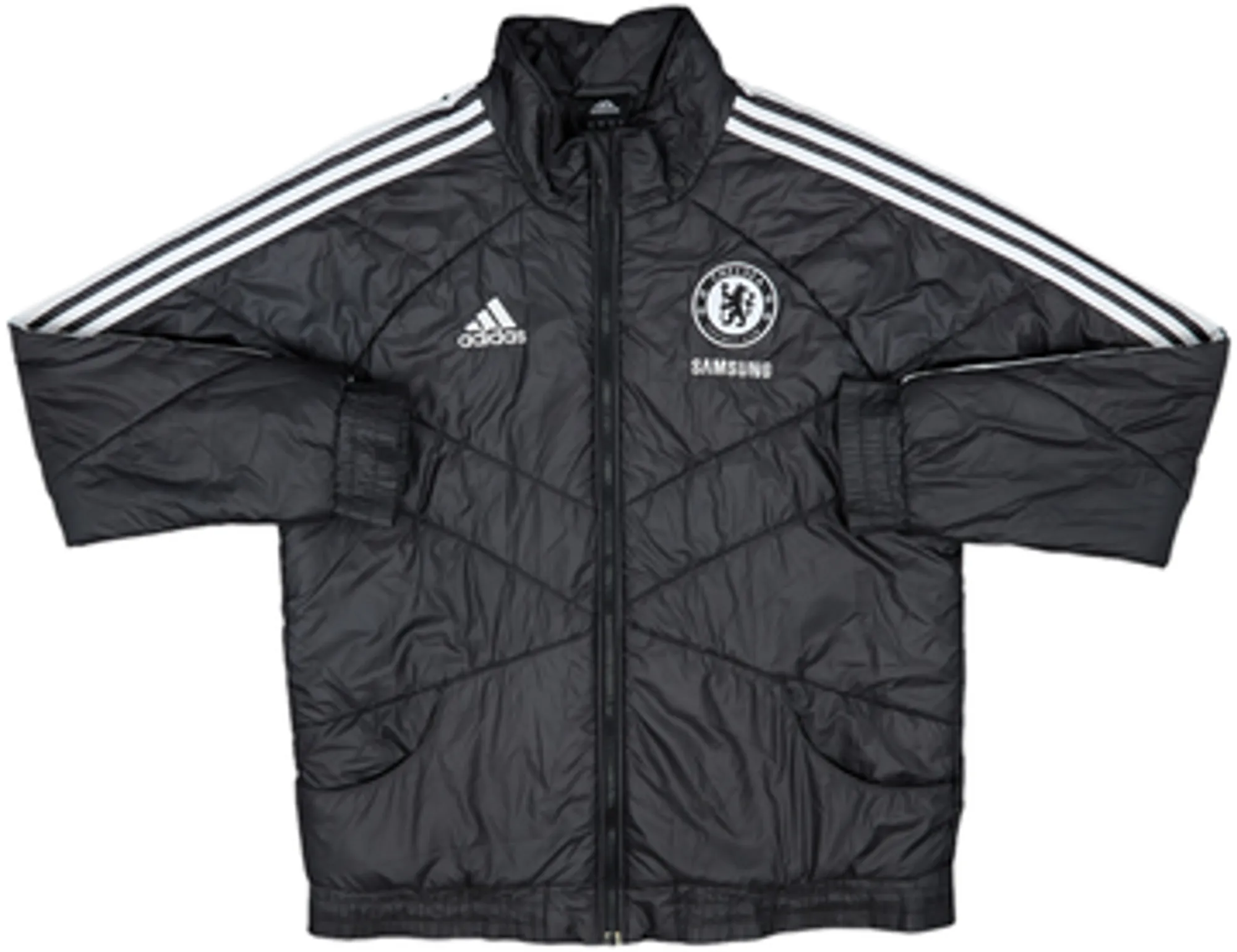 2011-12 Chelsea adidas Padded Bench Coat - 7/10 - (M/L)